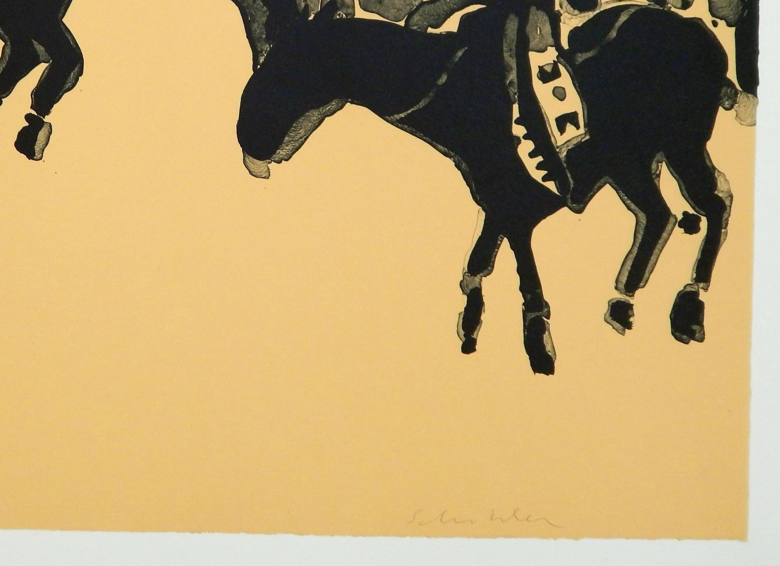 Fritz Scholder Native American Signed Color Lithograph, 1973 3