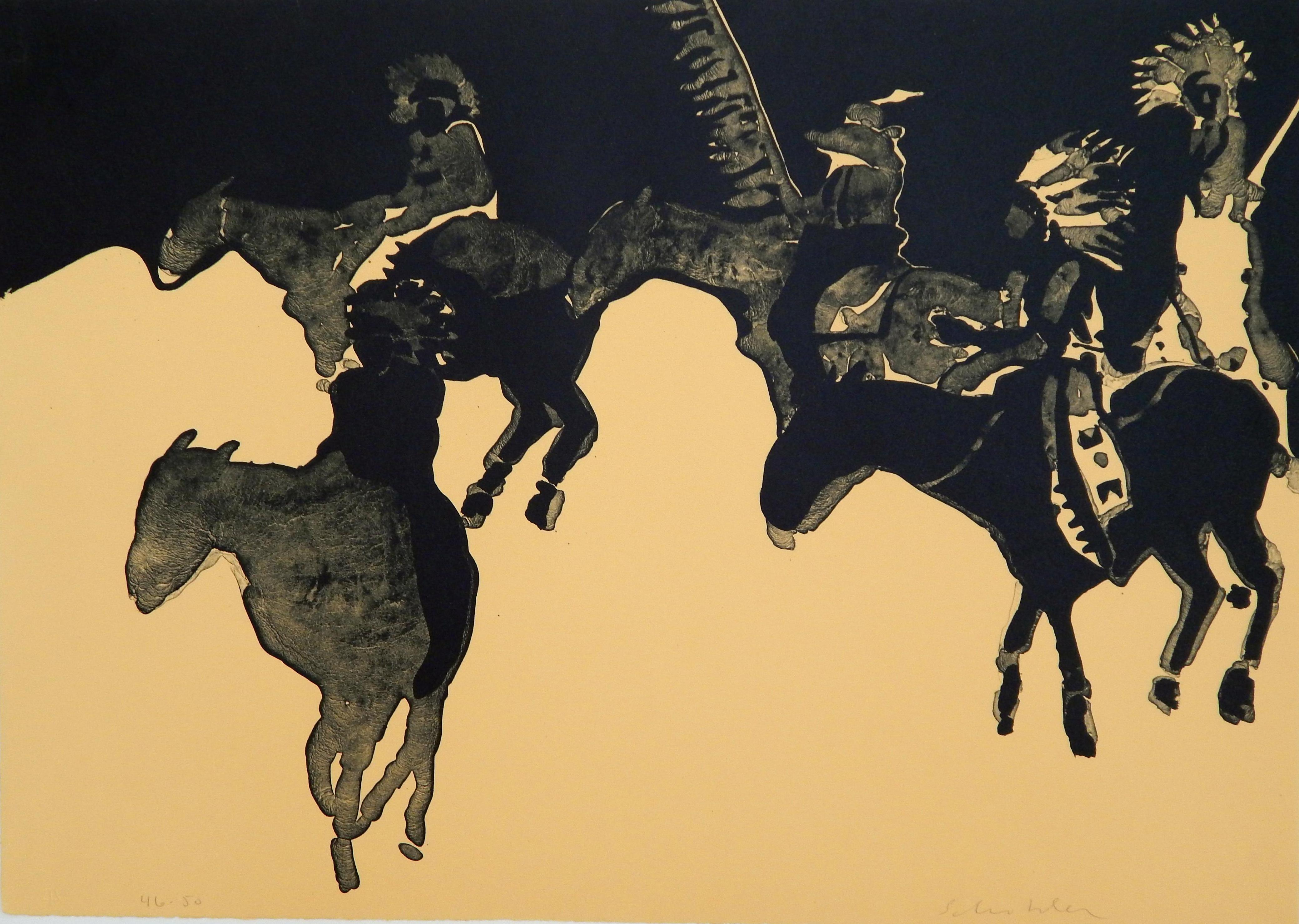 Fritz Scholder Native American Signed Color Lithograph, 1973 5