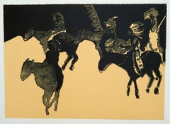 Fritz Scholder Native American Signed Color Lithograph, 1973