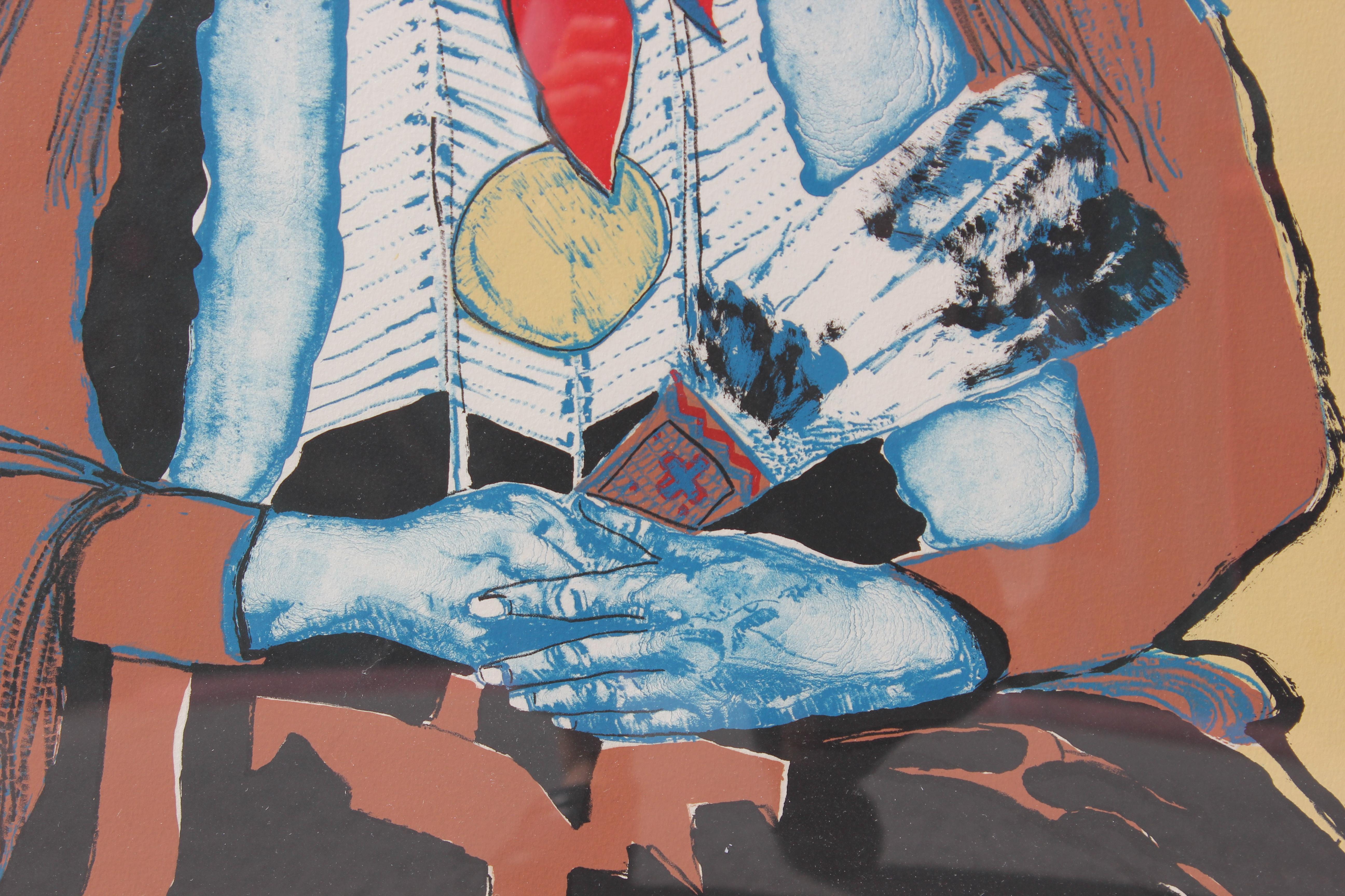 fritz scholder indian with beer can