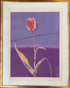 Tulipán naranja Monotipo en color Firmado
