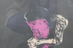 "Second Dream" Modern Abstract Purple Toned Figurative Lithograph 11 of 79
