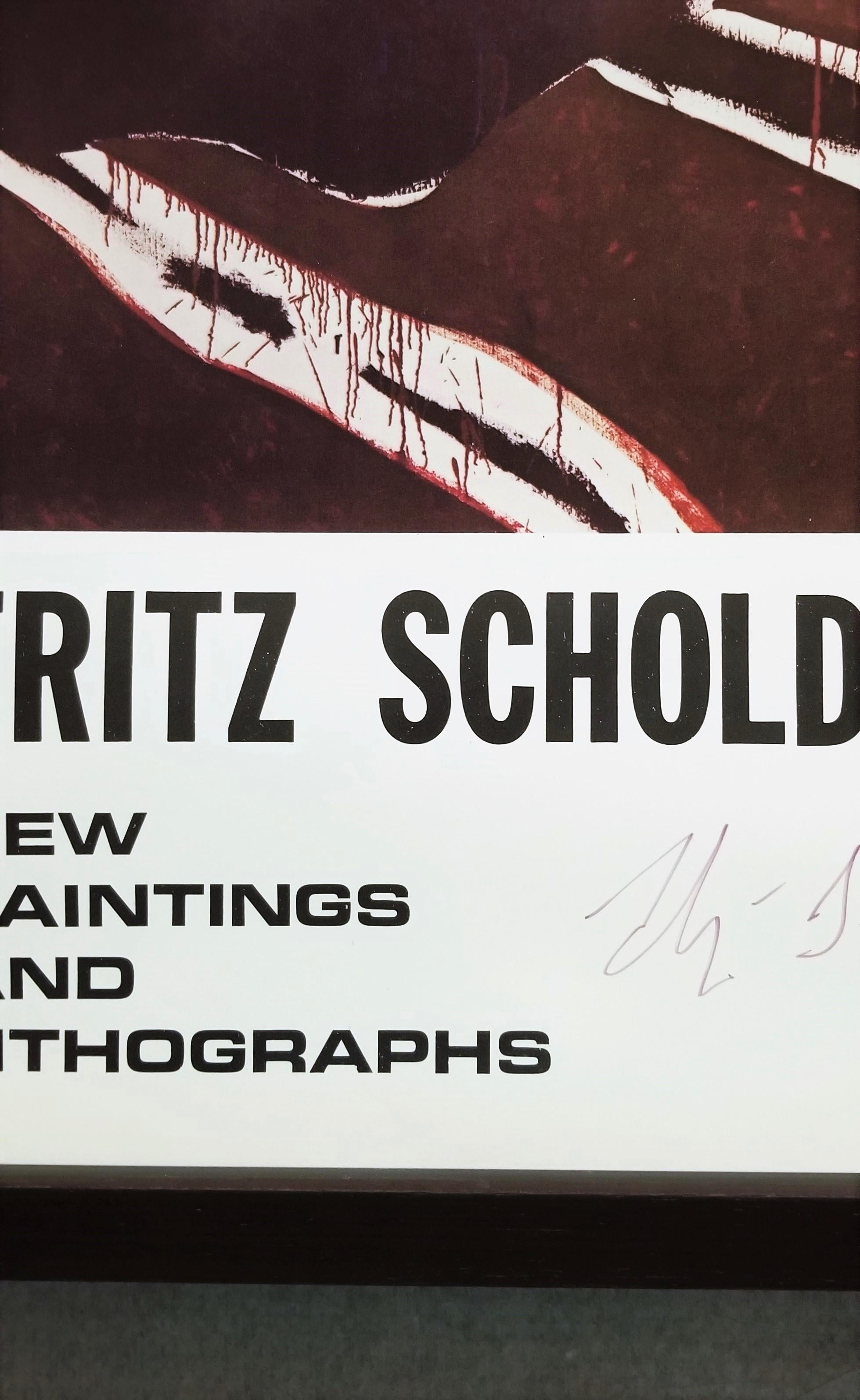 Affiche The Art Wagon Galleries : Fritz Scholder (Femme tournée vers l'avenir) (signée) en vente 10