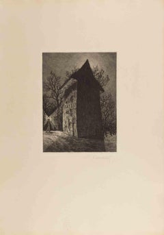 Verlassene Muhle - Acquaforte di Fritz Schwimbeck - 1918