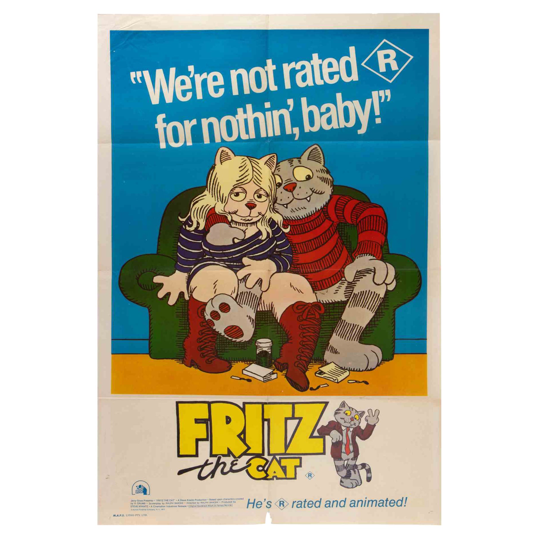 Fritz le chat (1972, Australie) en vente