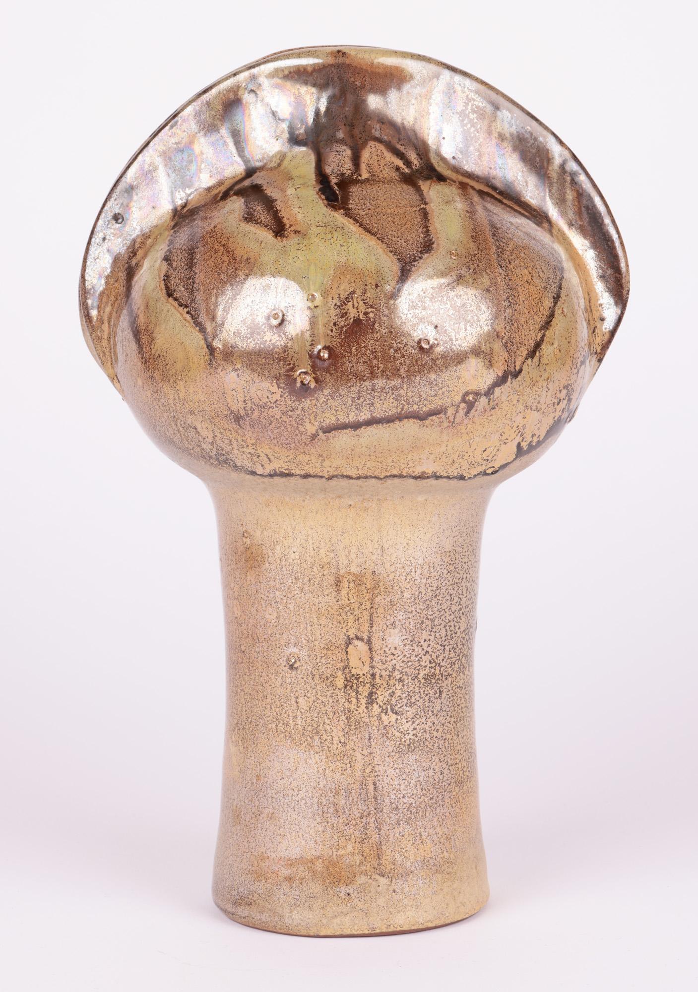 Vase sculptural allemand du milieu du siècle dernier de Fritz Van Daalen en vente 2