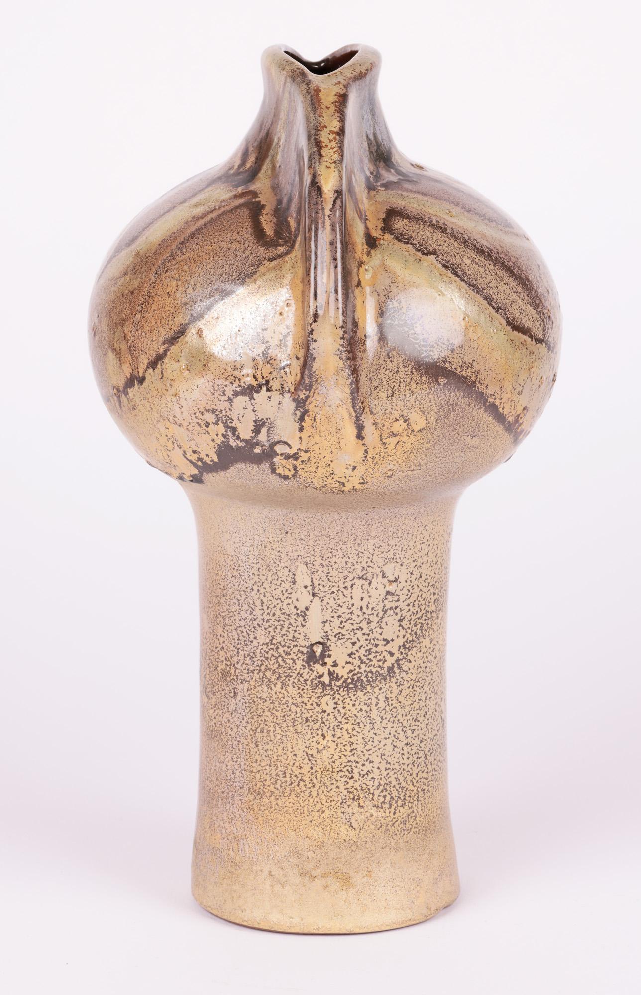 Fritz Van Daalen German Mid-Century Ceramic Sculptural Vase For Sale 6