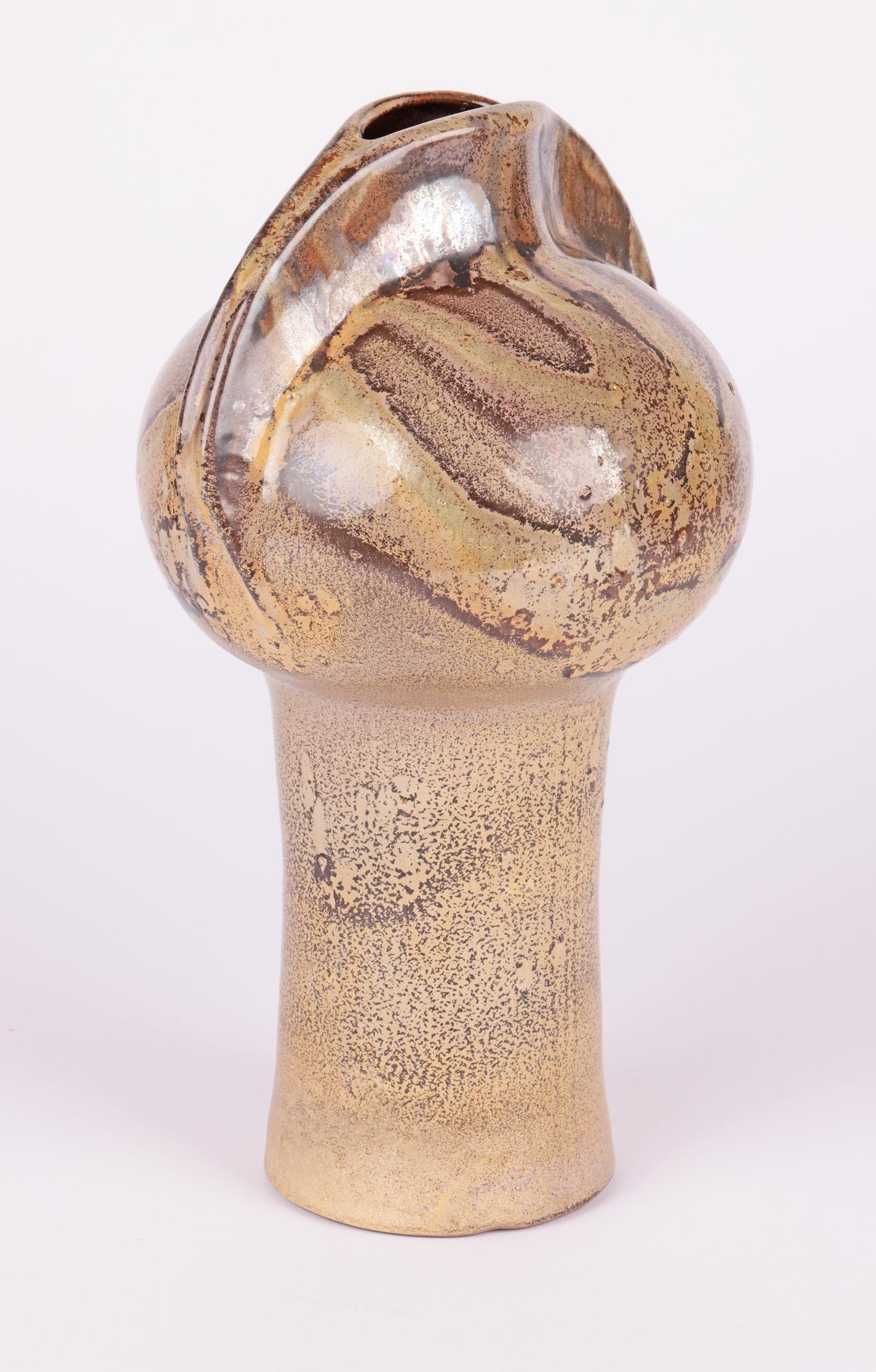 Fritz Van Daalen German Mid-Century Ceramic Sculptural Vase For Sale 1