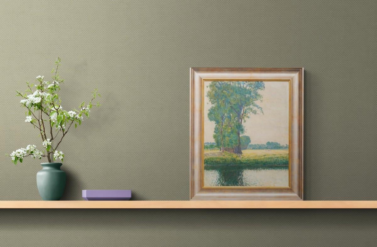Veduta di Afsnee di Fritz Van Loo (1871-1957) in vendita 7