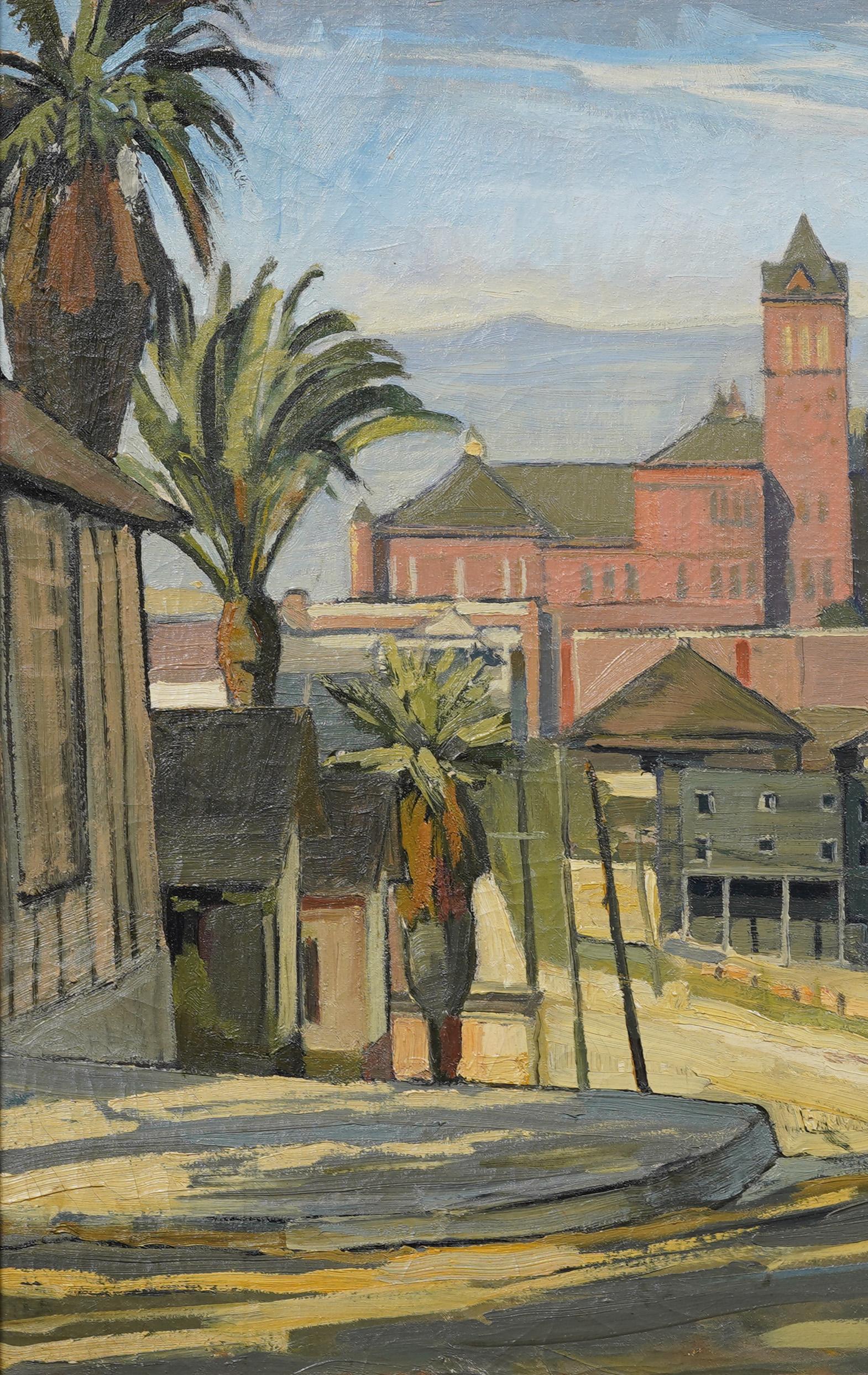 Antike amerikanische Impressionisten Kalifornien Santa Monica große Landschaft gerahmt 1