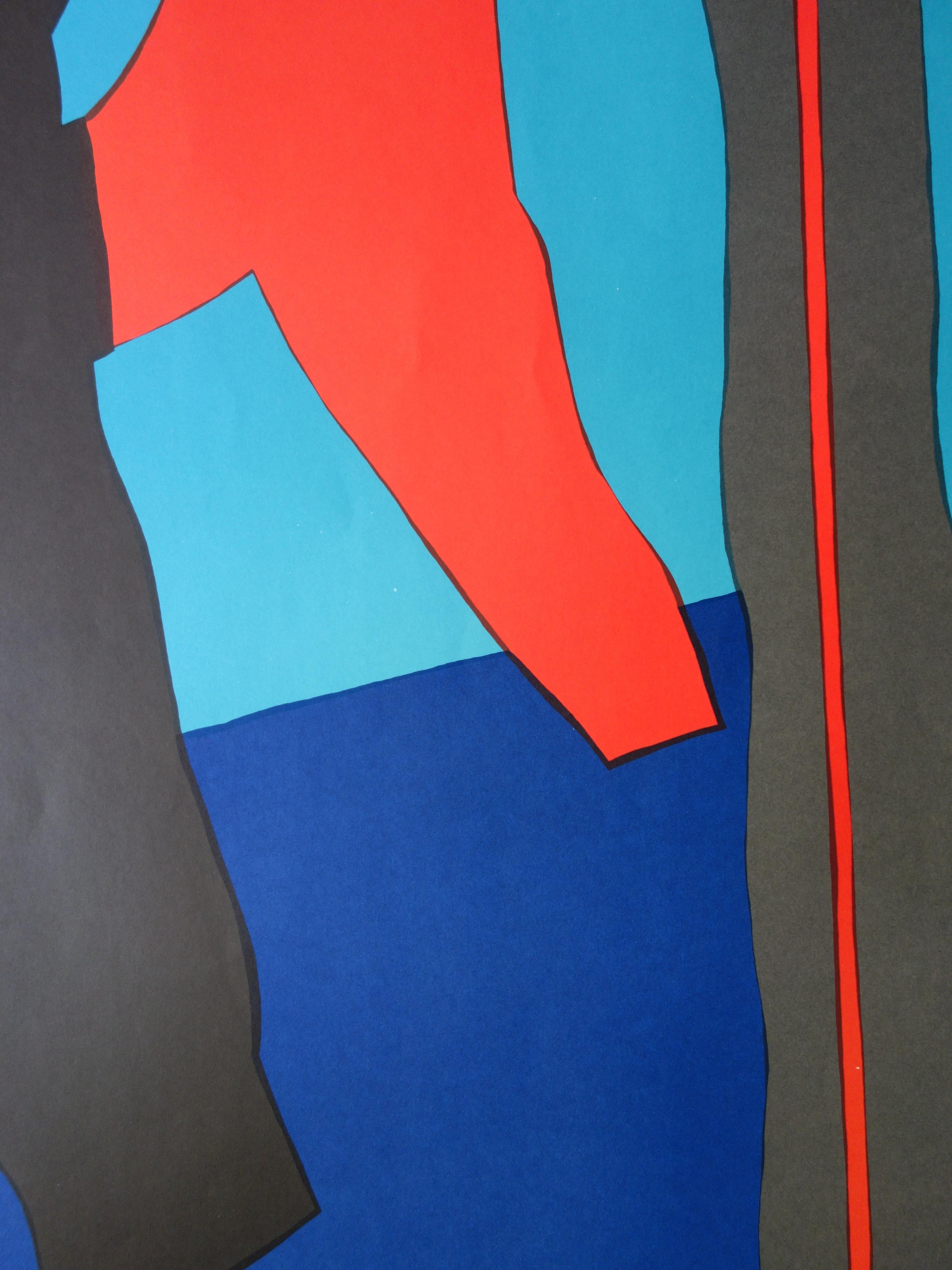 Abstract Composition - Lithograph (Olympic Games Munich 1972) For Sale 2