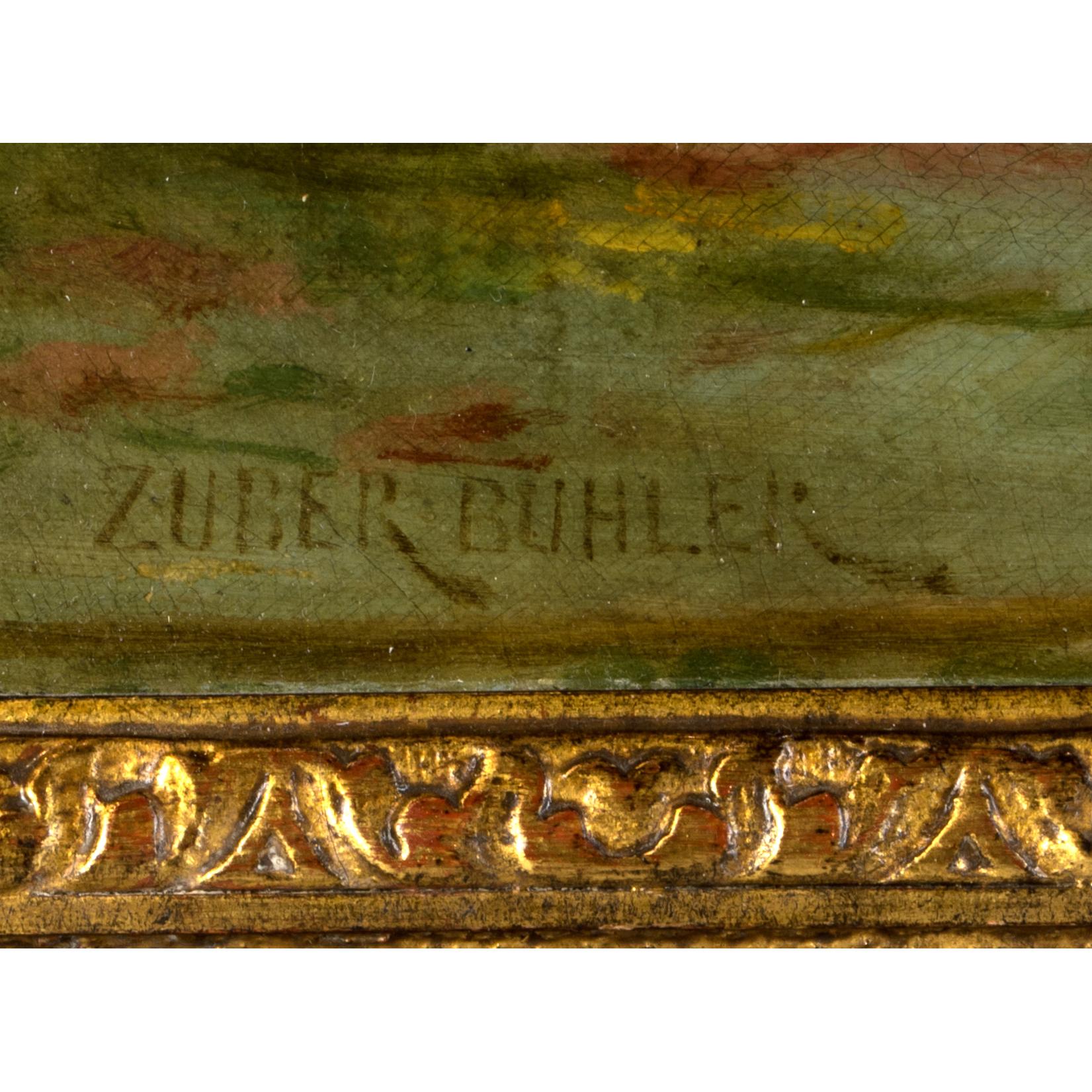Fritz Zuber-Buhler (suizo, 1822-1896)  Importante pareja de cuadros . en venta 9