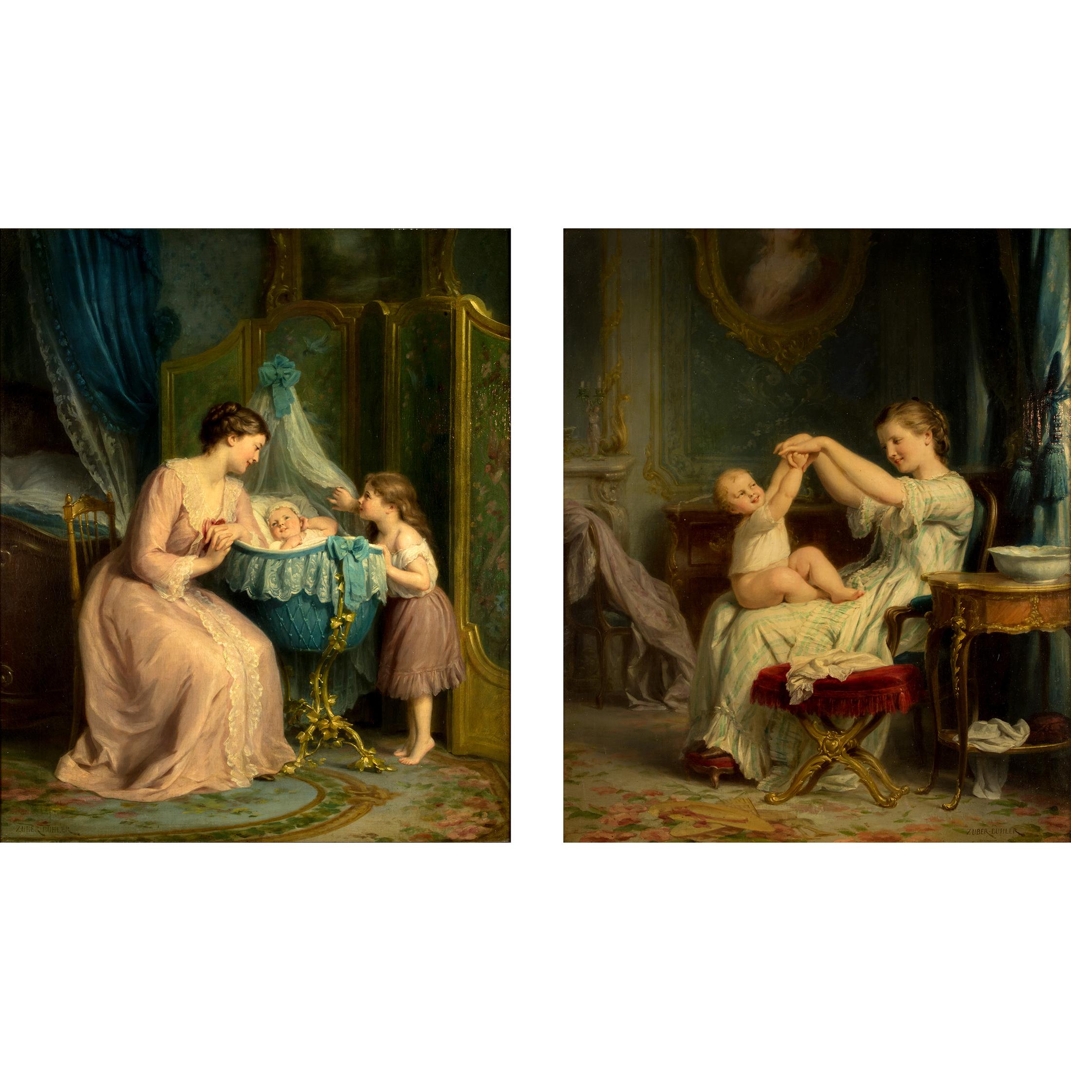 Fritz Zuber-Buhler (suizo, 1822-1896)  Importante pareja de cuadros . en venta 1