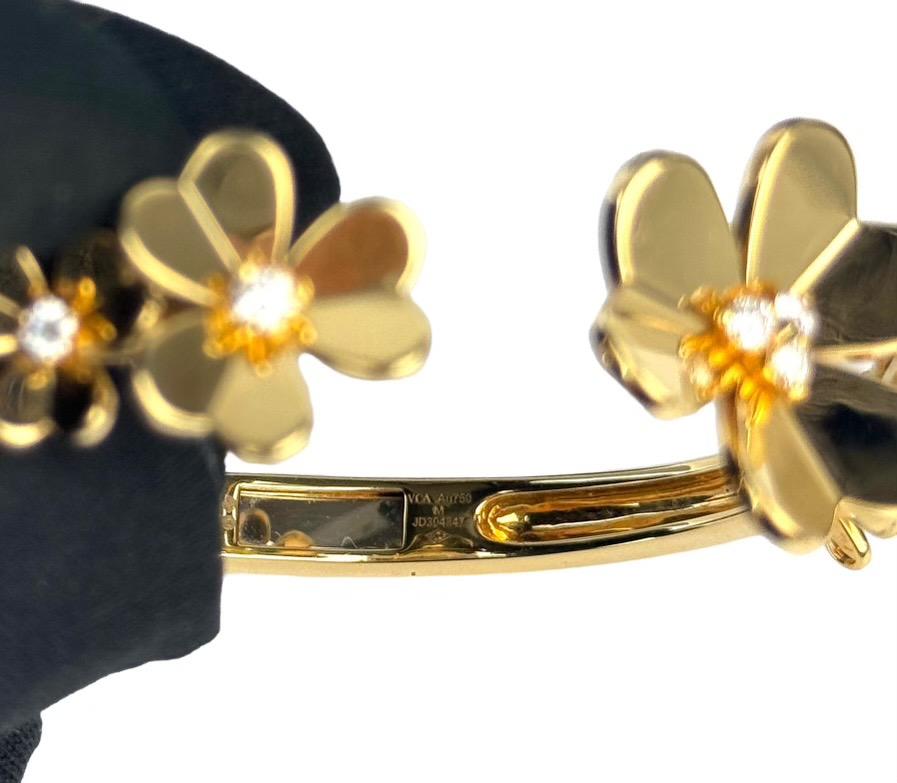 Frivole-Armband, 7 Blumen, mittleres Modell
18K Gelbgold, Diamant wie neu mit Zertifikat 