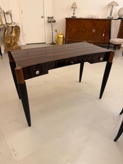 Frnech. Art Deco Macassar Elegant Writing Desk