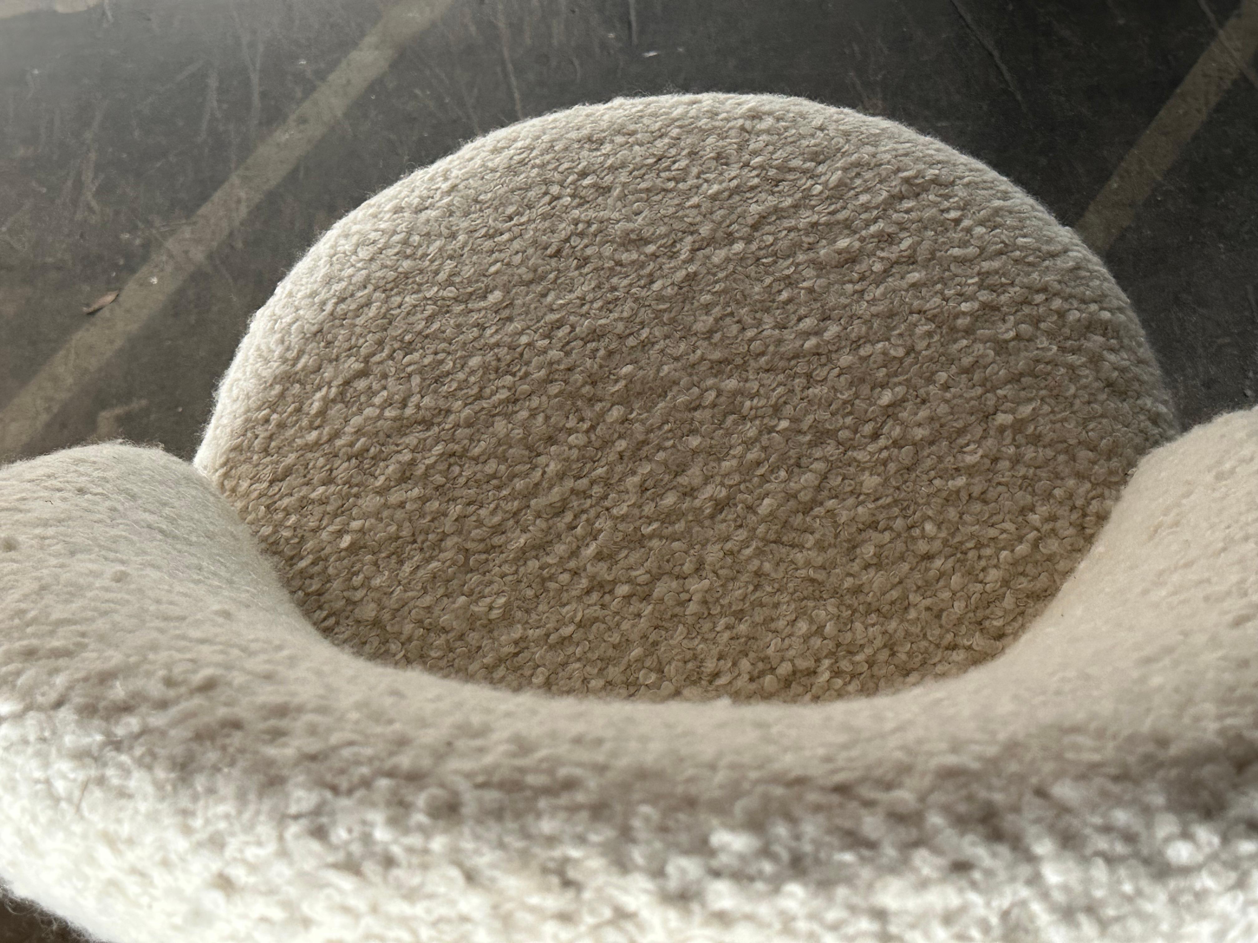Frode Holm attr. Sedia Vanity in Boucle Avorio &New in vendita 7