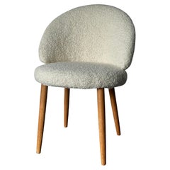 Frode Holm attr. Vanity Chair in New Ivory Boucle