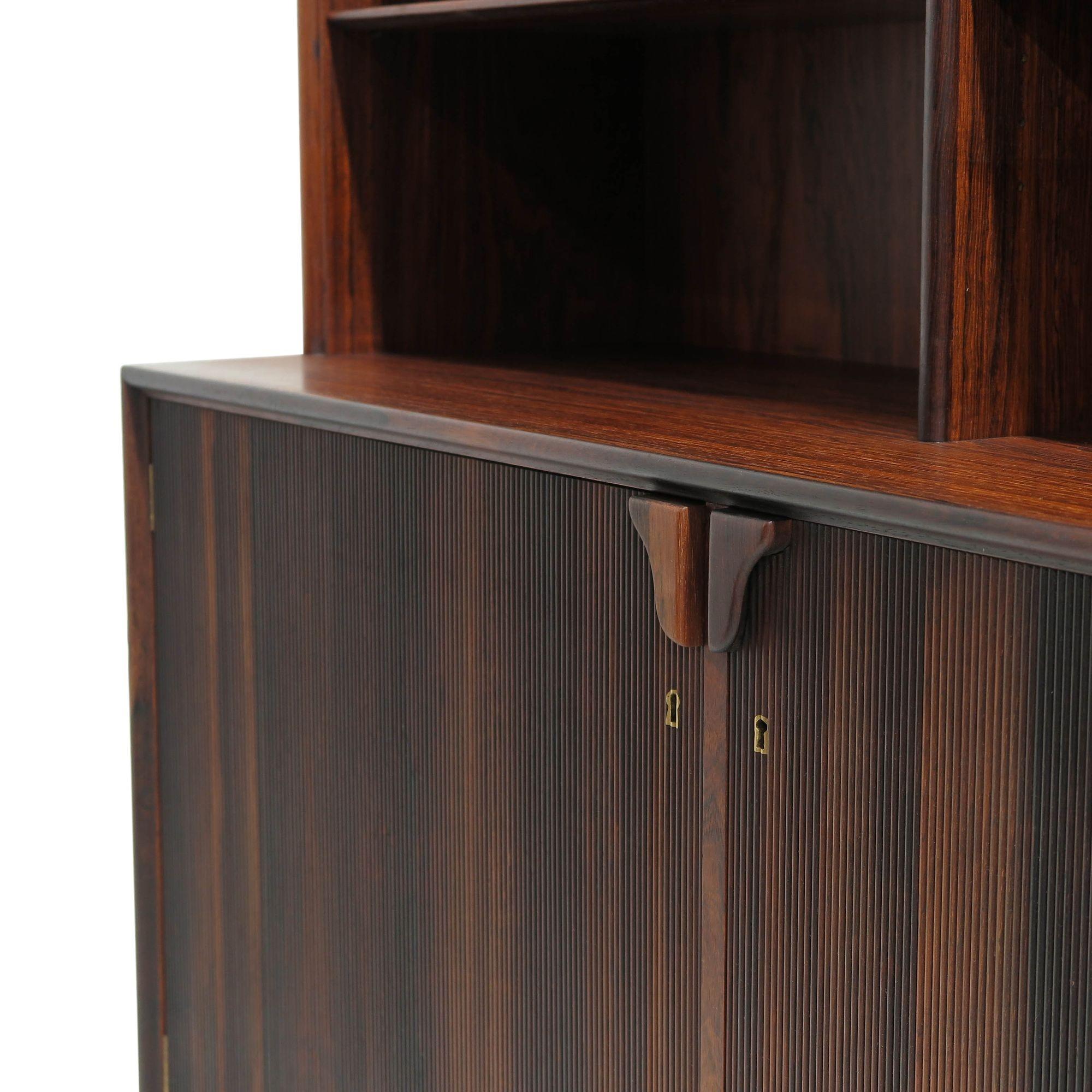 Frode Holm for Illums Bolighus Danish Rosewood Bookcase Cabinets For Sale 7