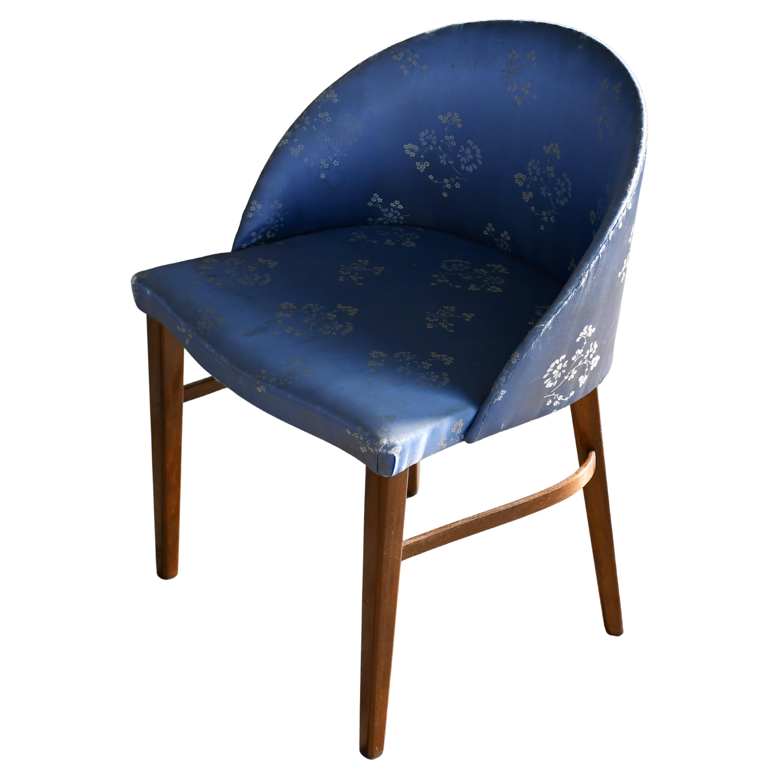 Frode Holm Vanity or Accent Chair in Mahogany Danish Mid-Century, 1950's