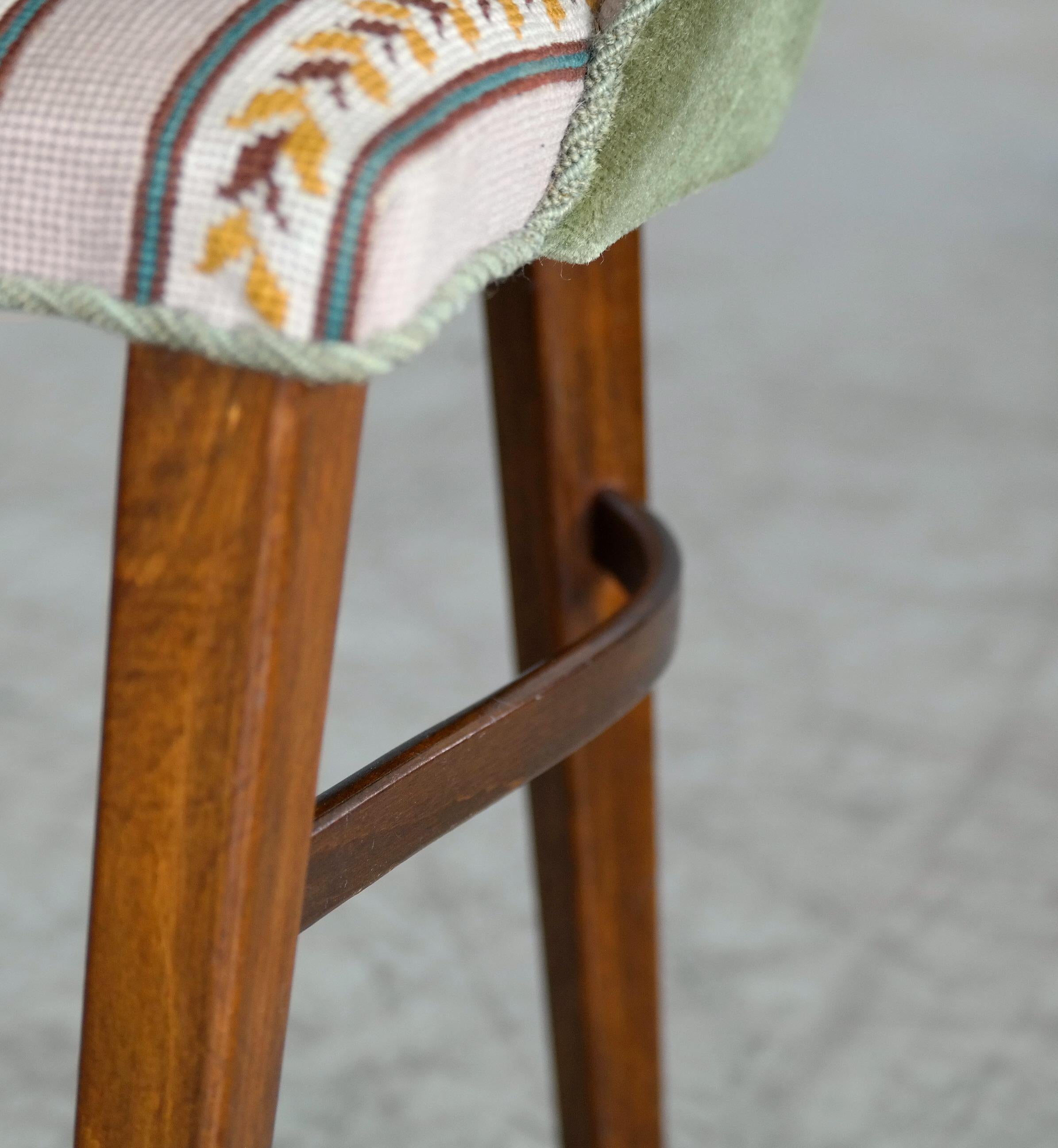 Mid-20th Century Frode Holm Vanity or Dressing Room Chair in Mahogany Danish Midcentury