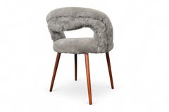 Taburete de tocador Frode Holm de Shearling gris