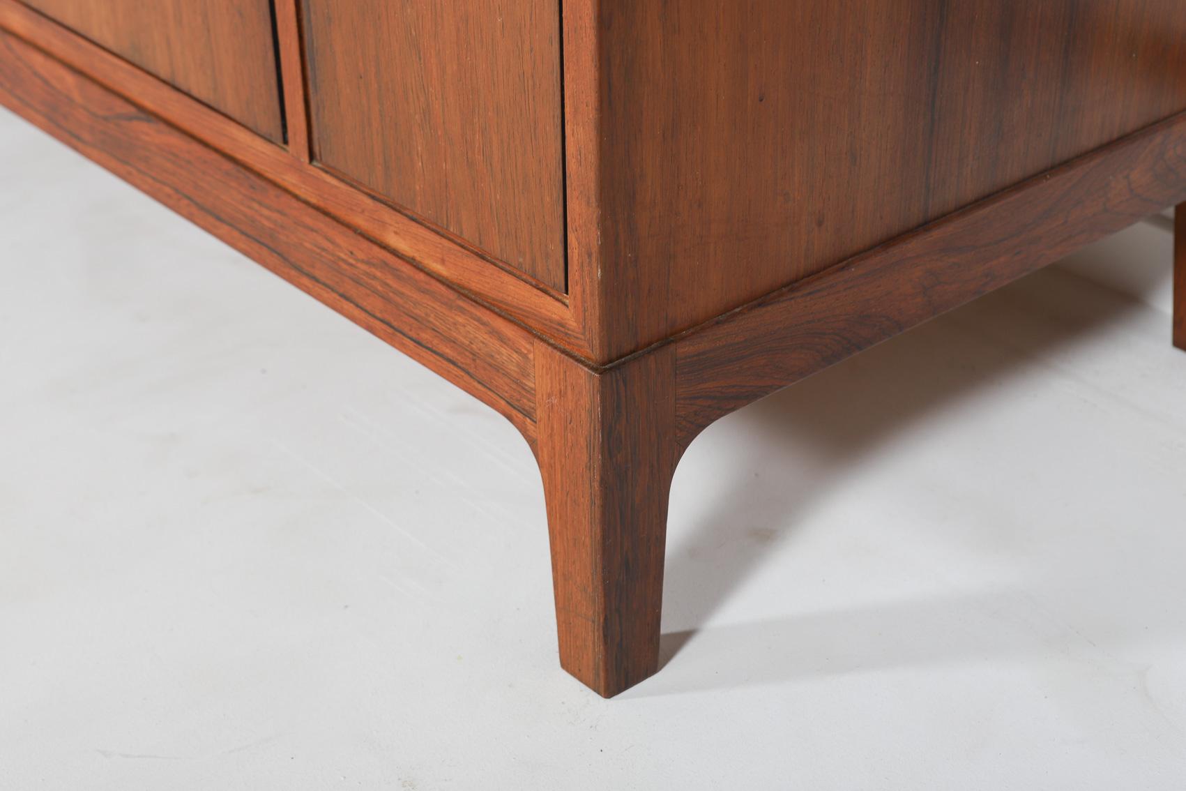 Frode Holm walnut commode from Illums Bolighus, Denmark 1950’s For Sale 6