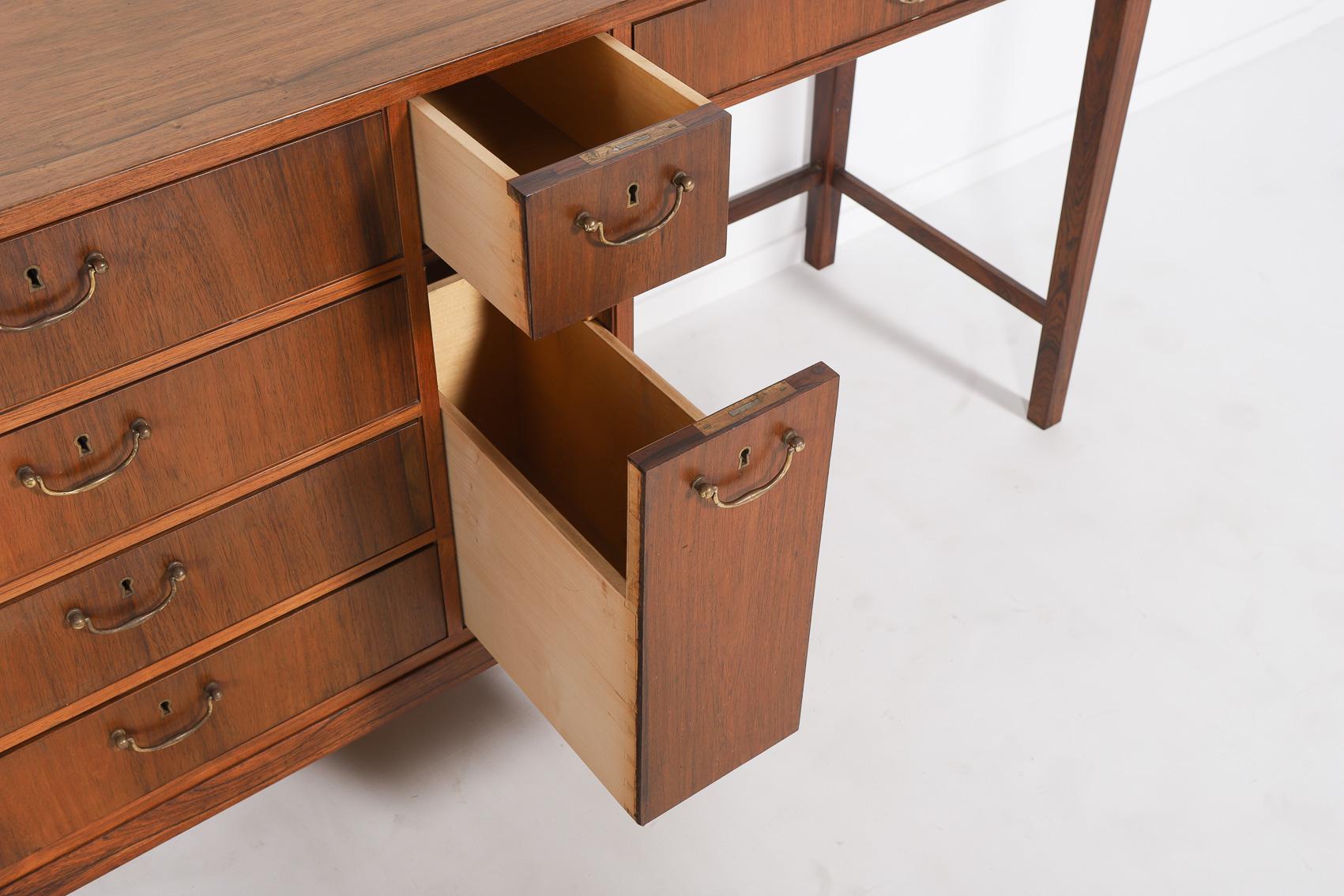 Frode Holm walnut commode from Illums Bolighus, Denmark 1950’s For Sale 8