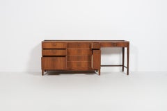 Frode Holm walnut commode from Illums Bolighus, Denmark 1950’s