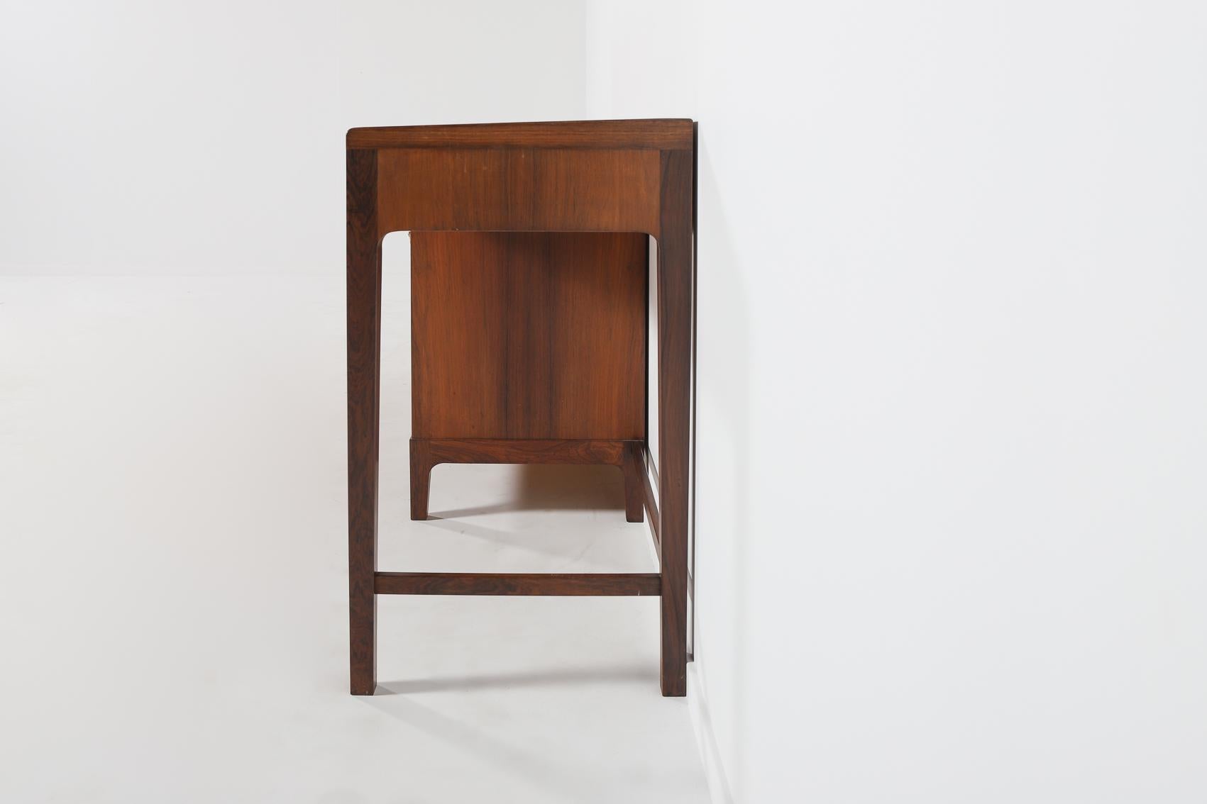 Frode Holm walnut commode from Illums Bolighus, Denmark 1950’s For Sale 3
