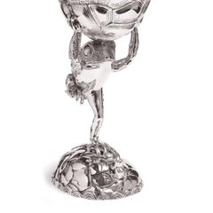 Frog and Tortoise Sterling Silver Sweet Bowl