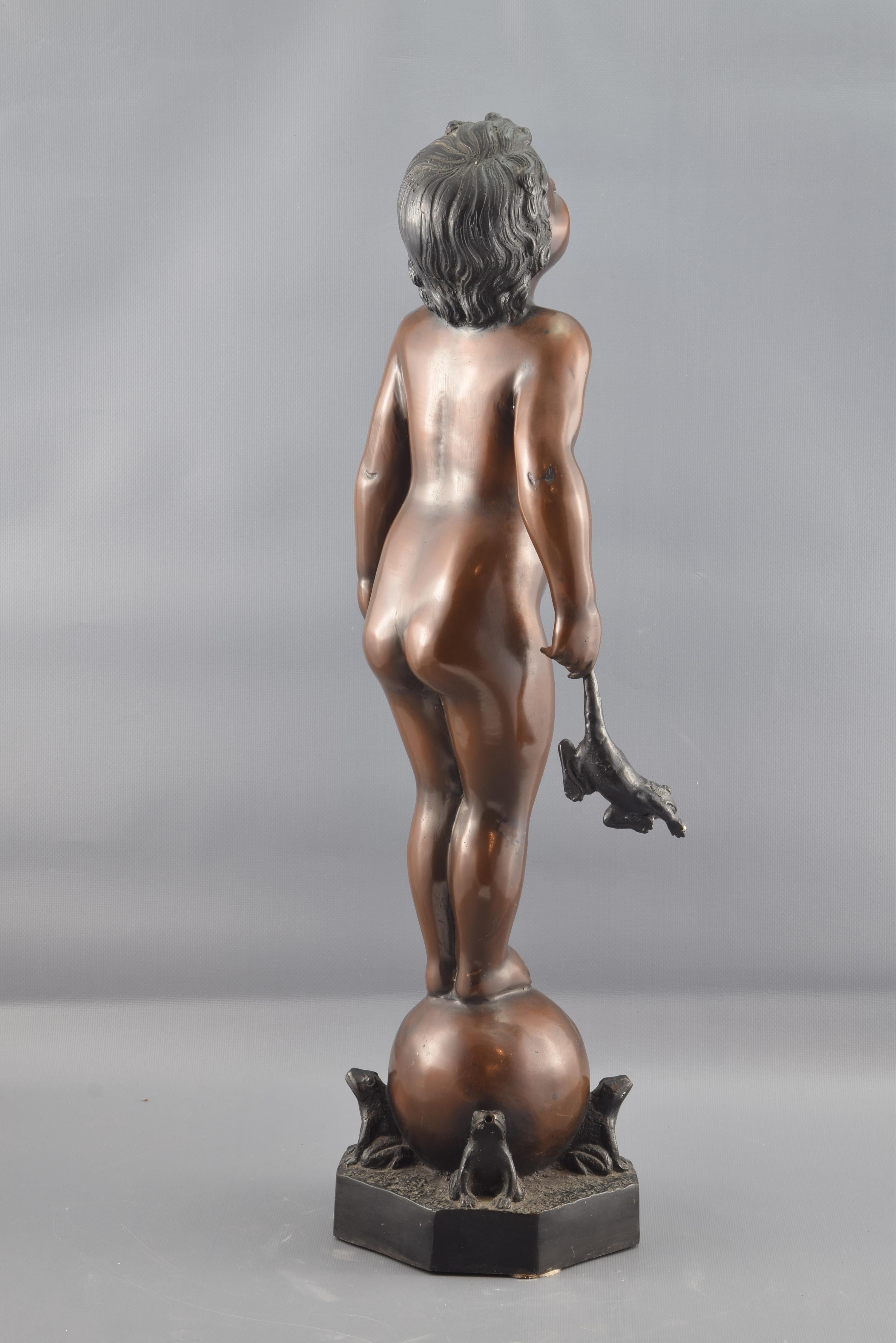 edith parsons frog baby sculpture