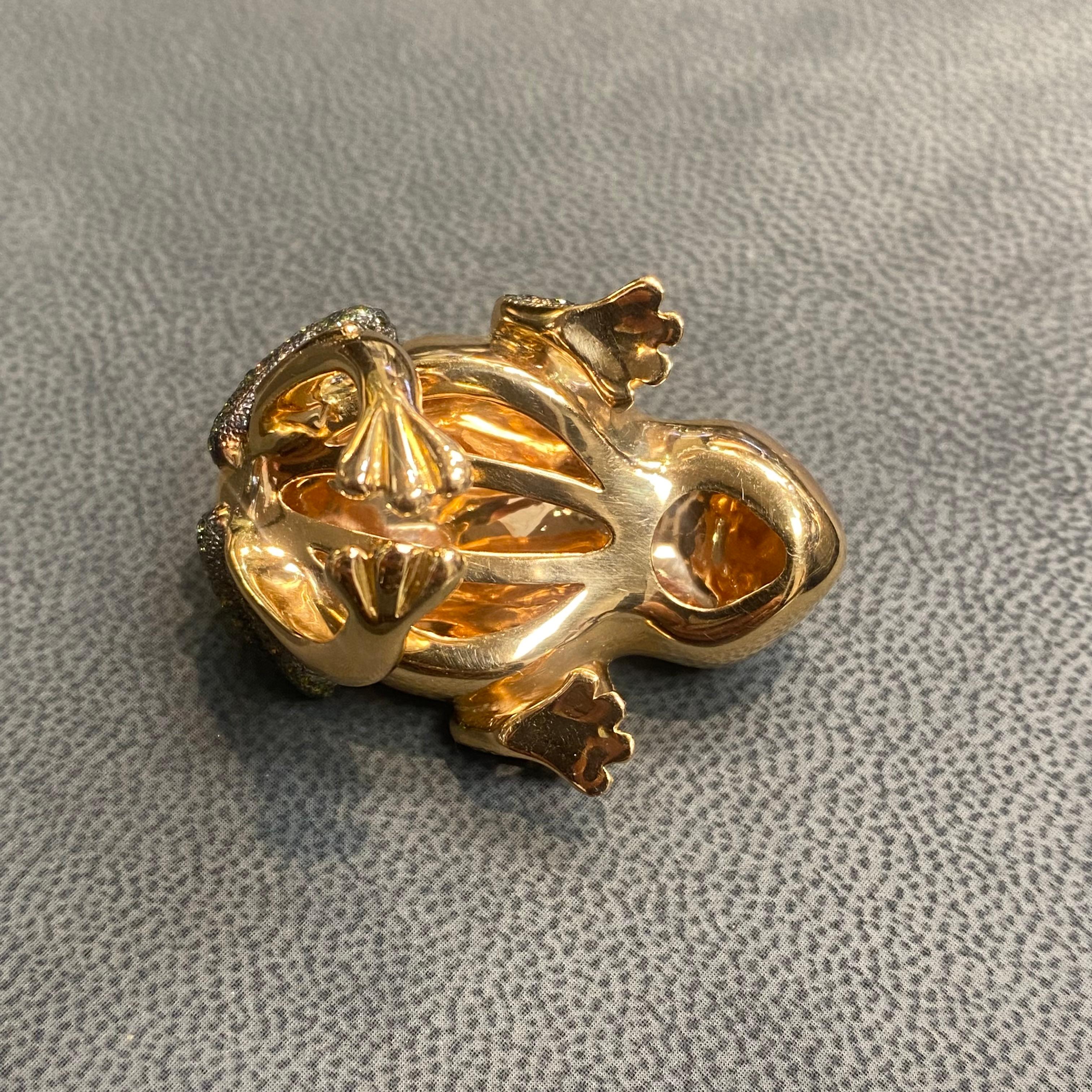 Anillo de cóctel Rana 7
