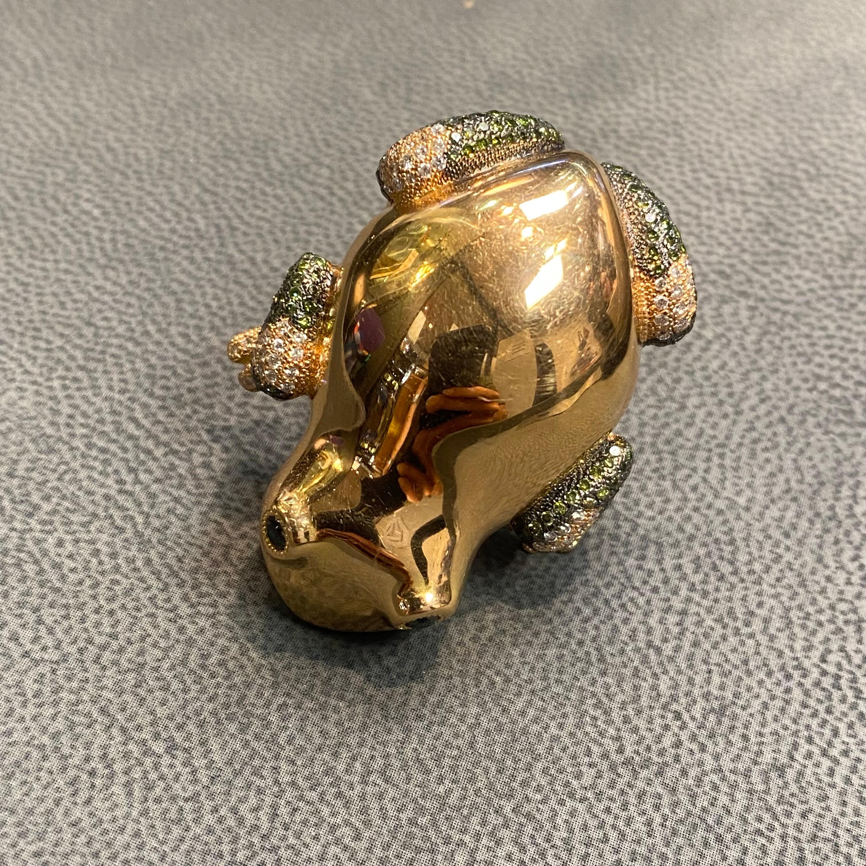 Anillo de cóctel Rana 8