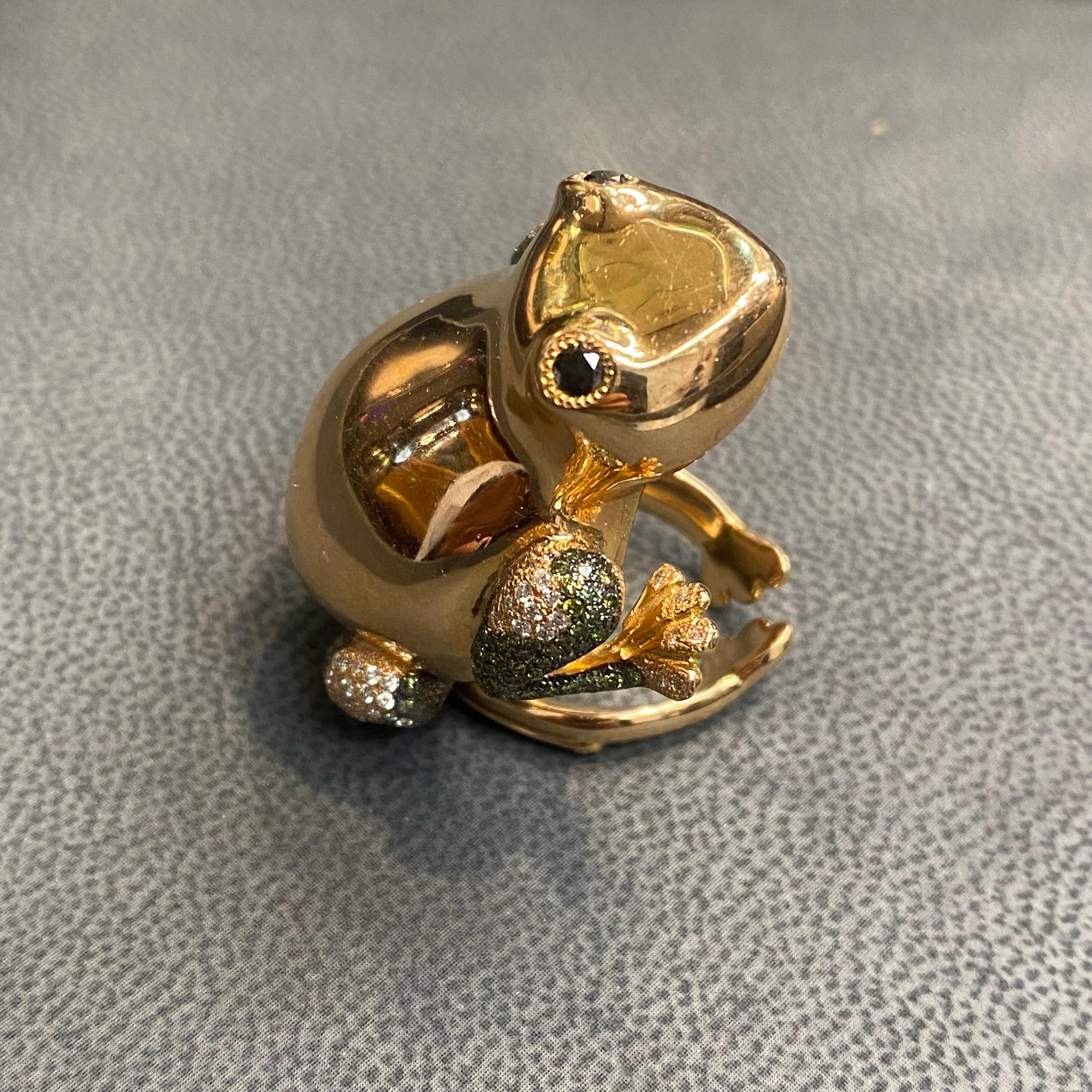 Anillo de cóctel Rana 1