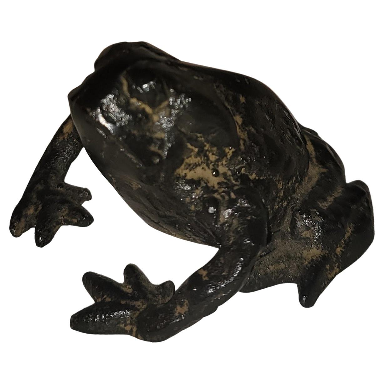 American Frog Garden Ornament or Desk Weight For Sale