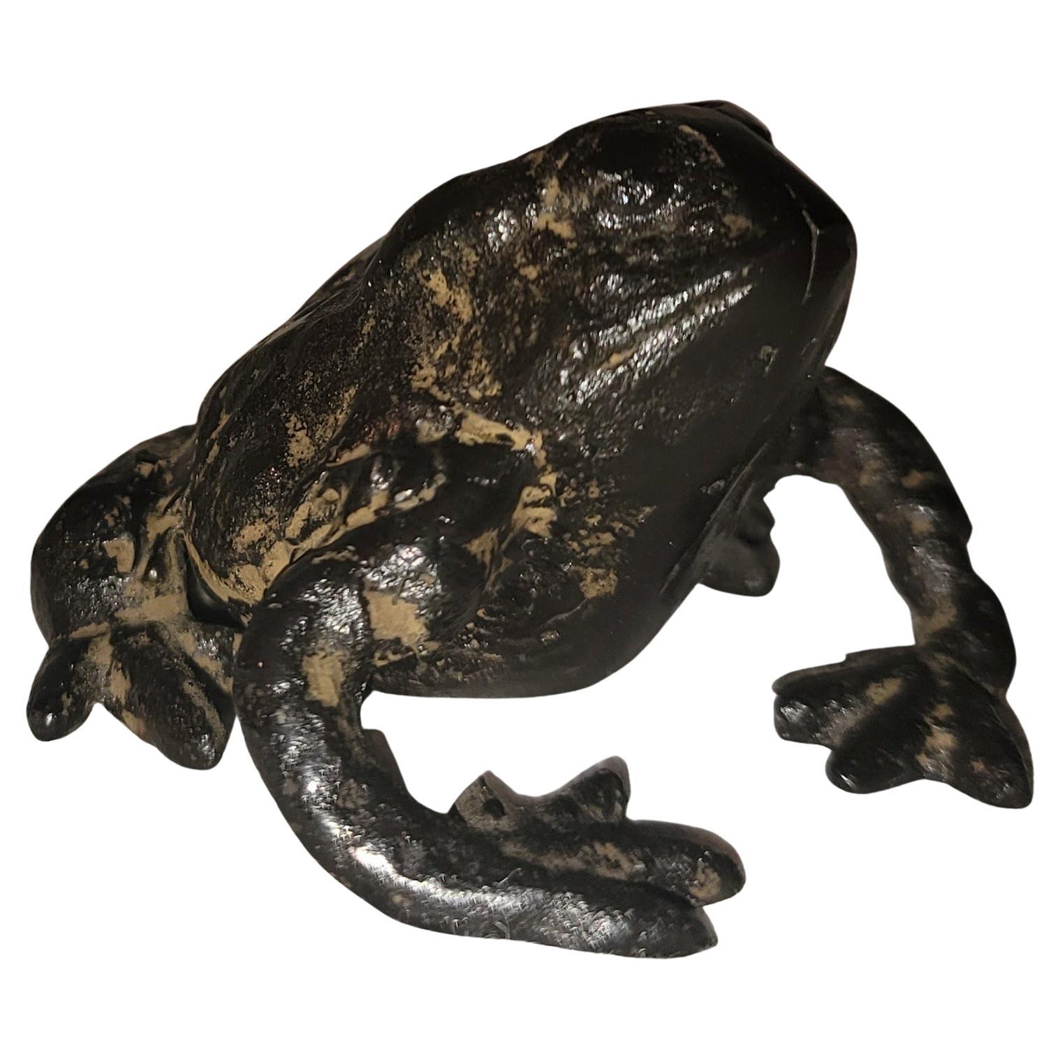 Frog Garden Ornament or Desk Weight For Sale