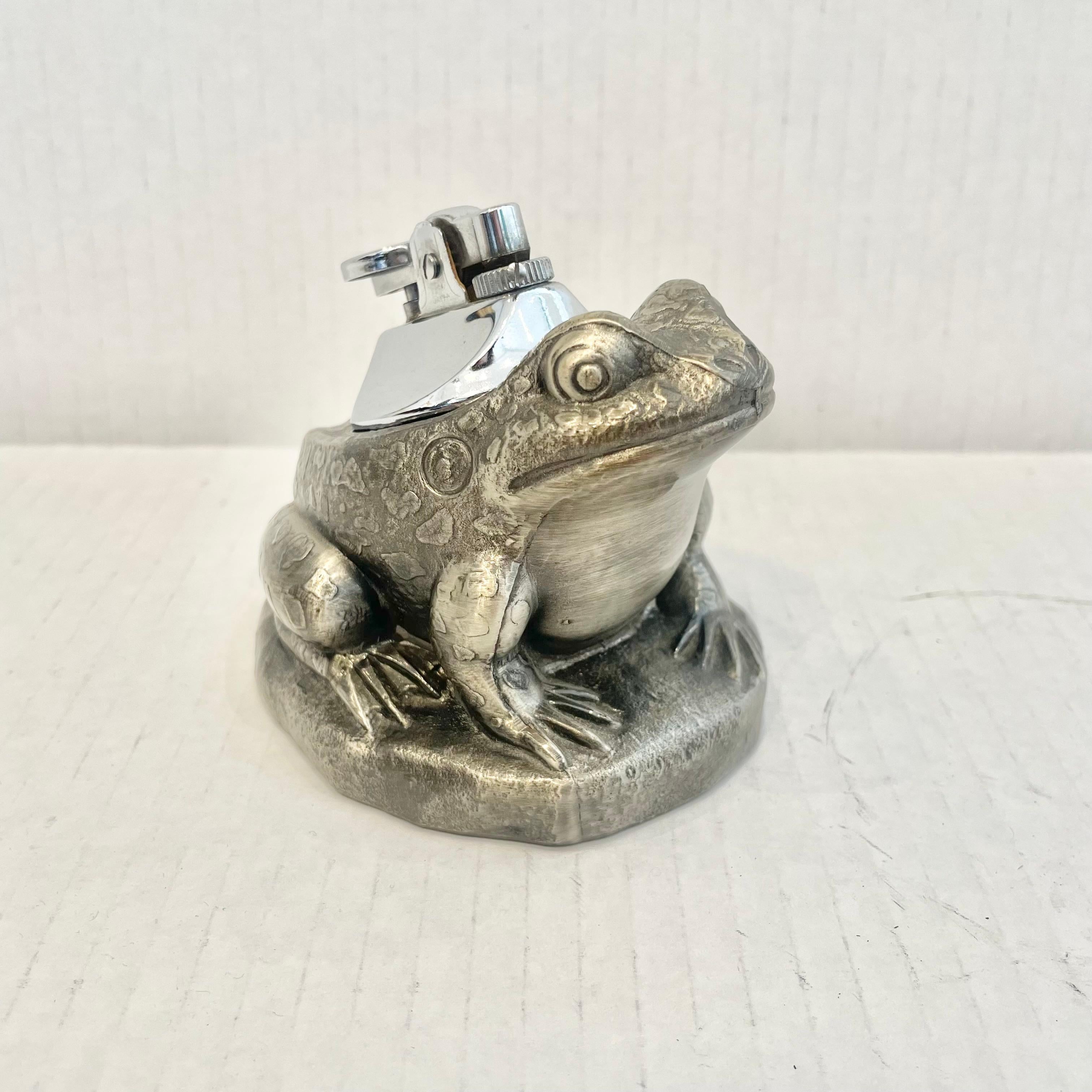 Japonais Briquet grenouille, années 1980 Japon