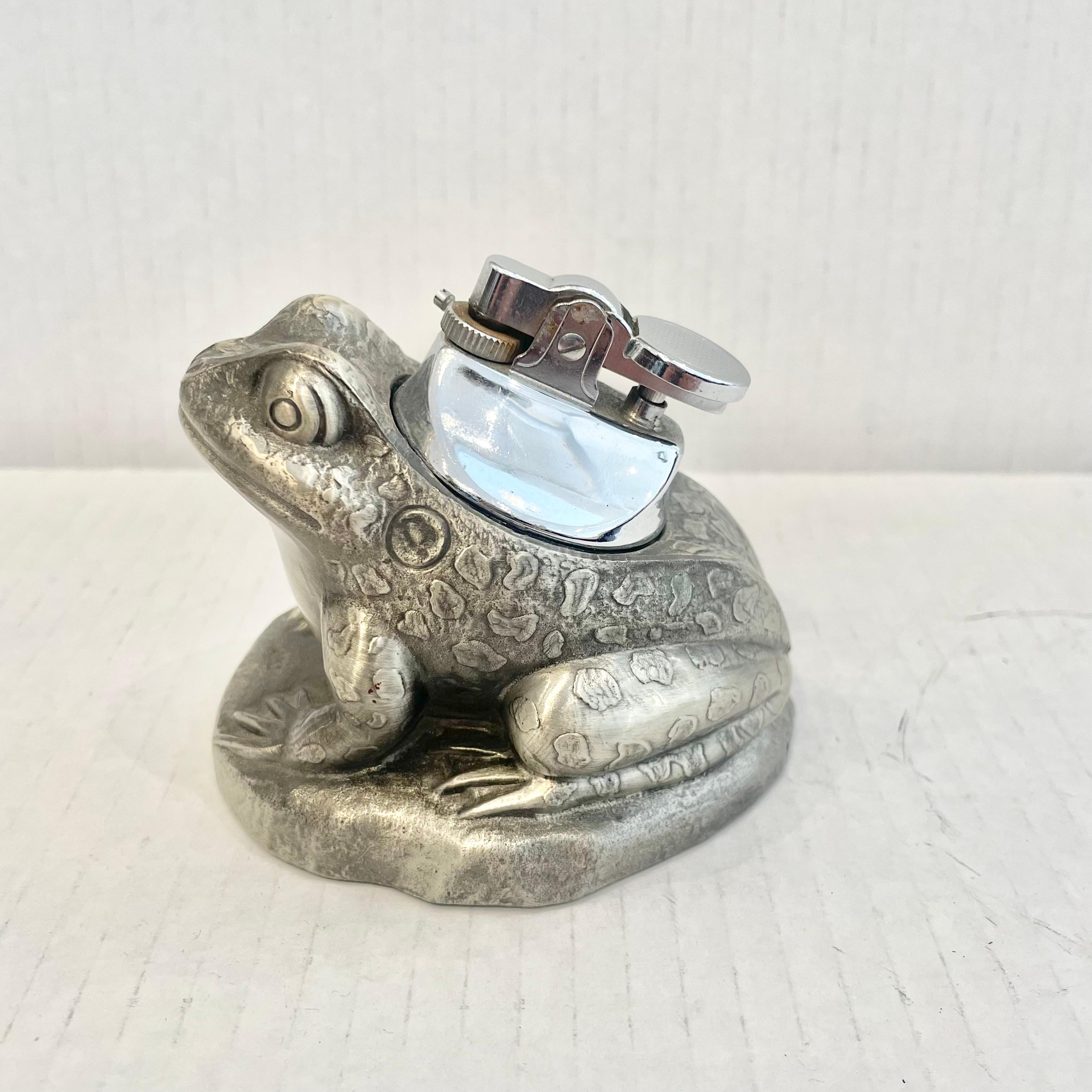 Late 20th Century Frog Lighter, 1980s Japan For Sale