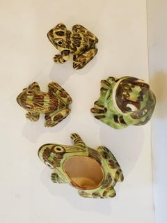 Frog Lovers Dream Set of 3 Ceramic Amphibians