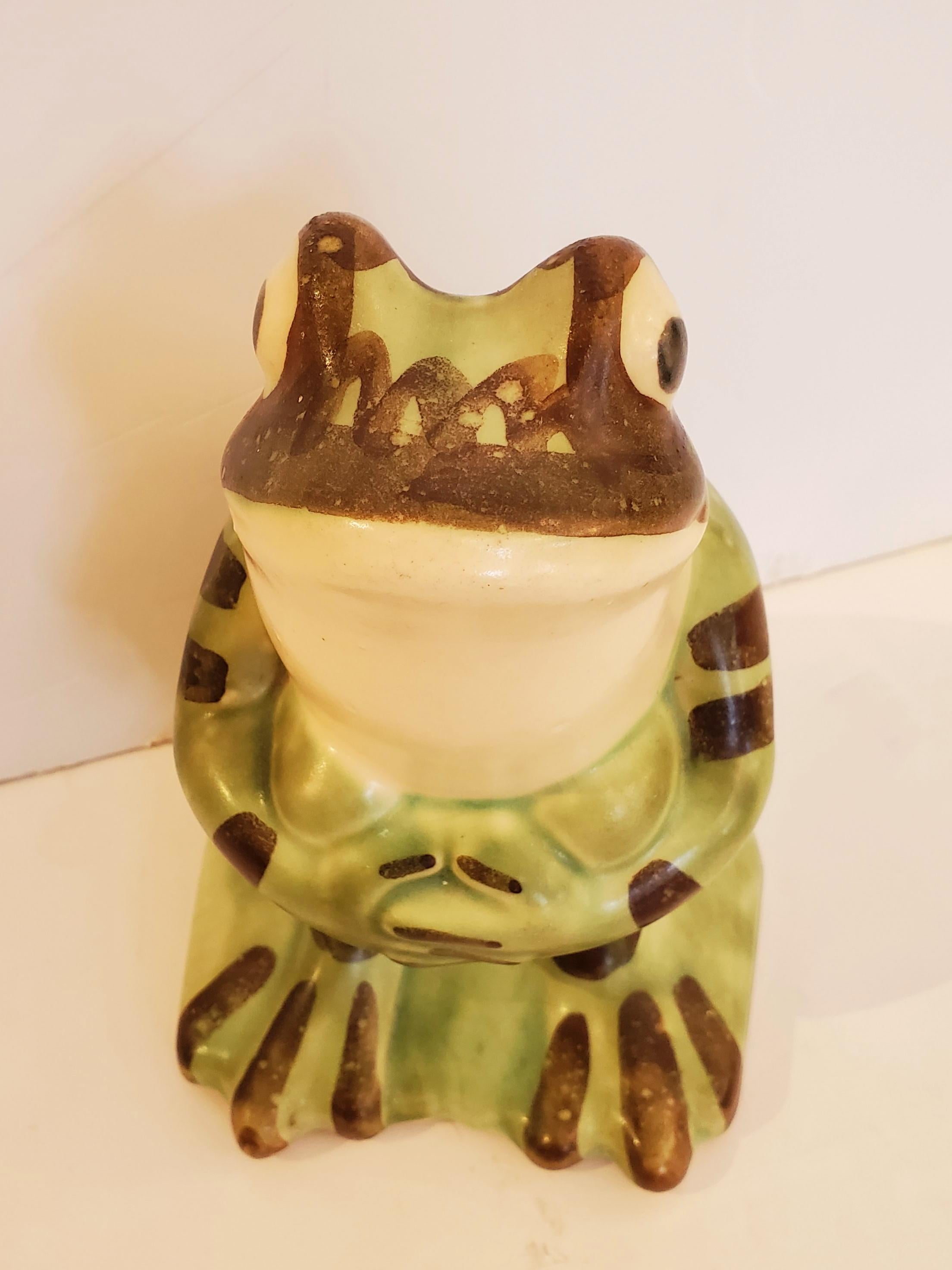 Mid-20th Century Frog Lovers Dream Set of 3 Ceramic Amphibians