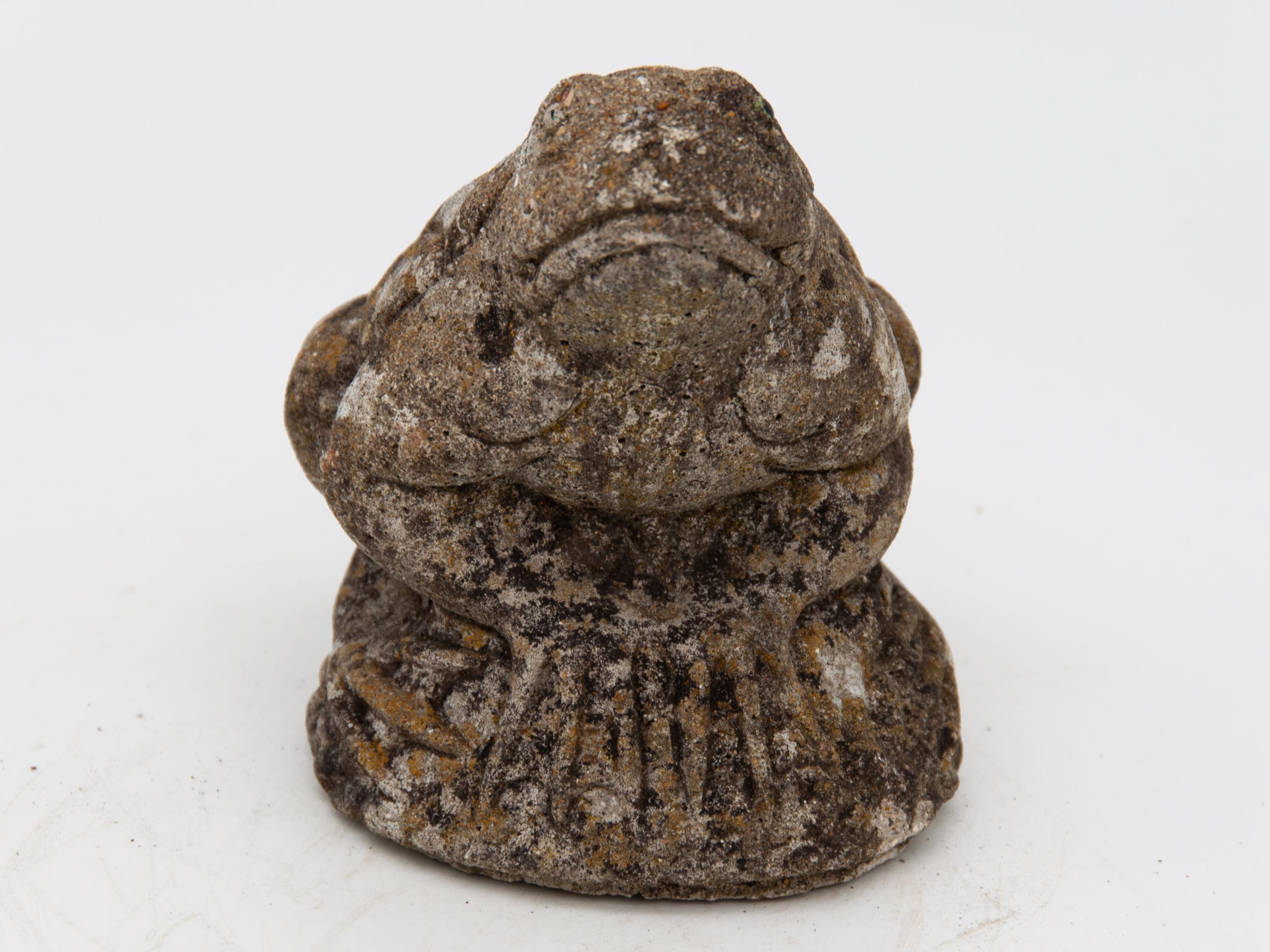 Frog on Rock In Fair Condition In South Salem, NY