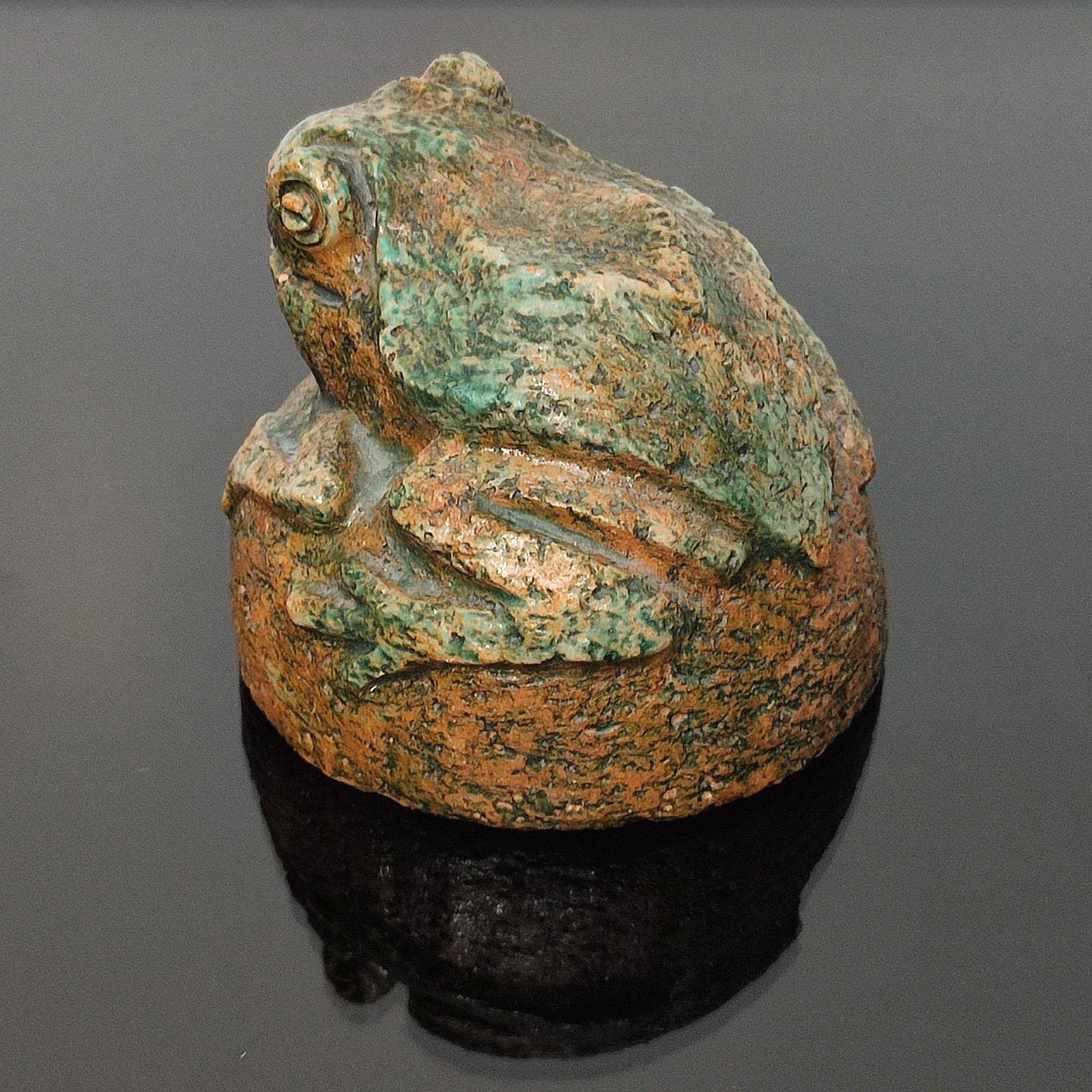 Swedish Frog Paperweight or Figurine, Stoneware, Limited Edition of 100, Sweden 1970s For Sale