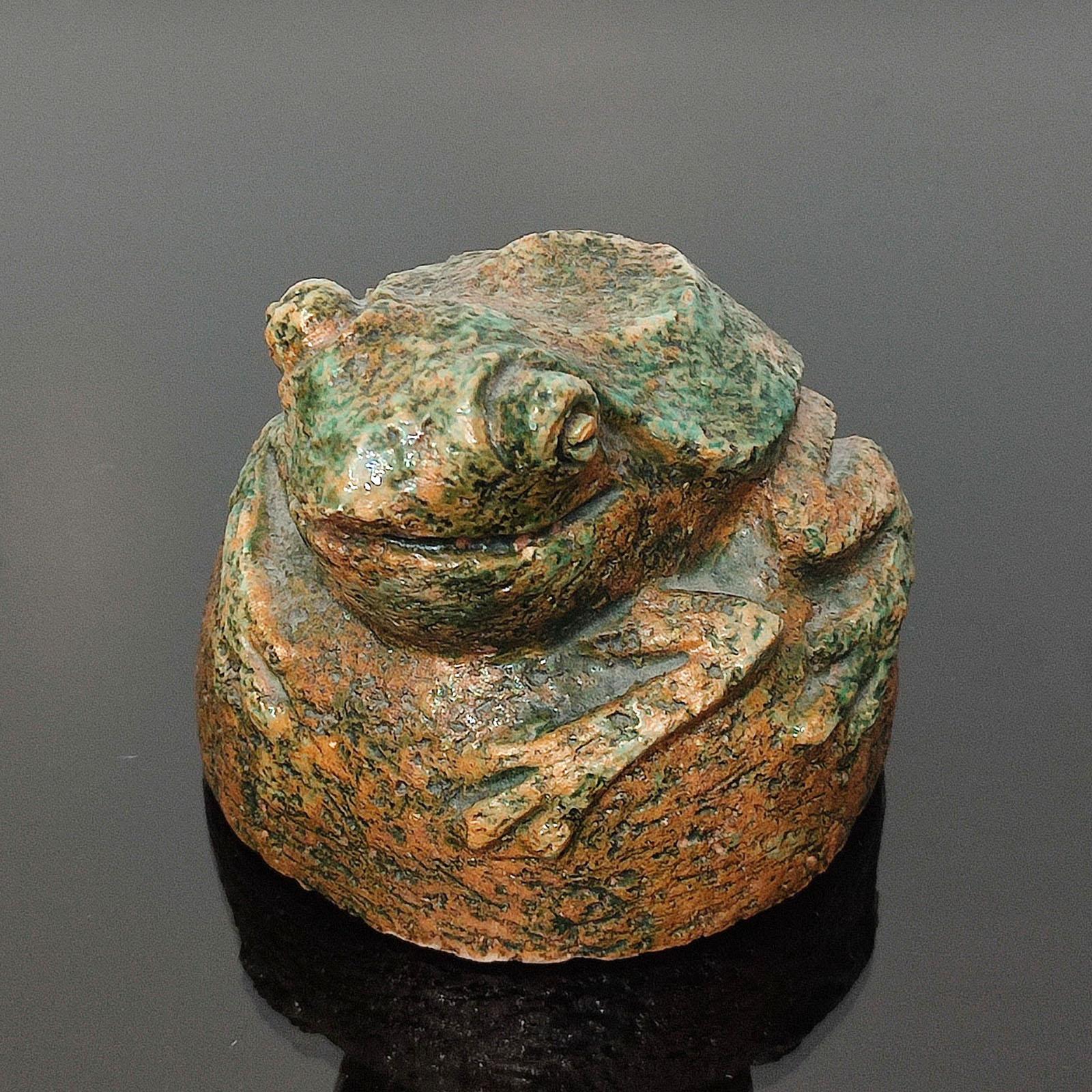Frog Paperweight or Figurine, Stoneware, Limited Edition of 100, Sweden 1970s In Excellent Condition For Sale In Bochum, NRW