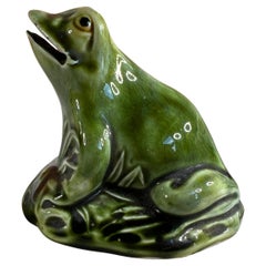 Frog Piggy Bank in Onnaing Majolica - Circa 1900