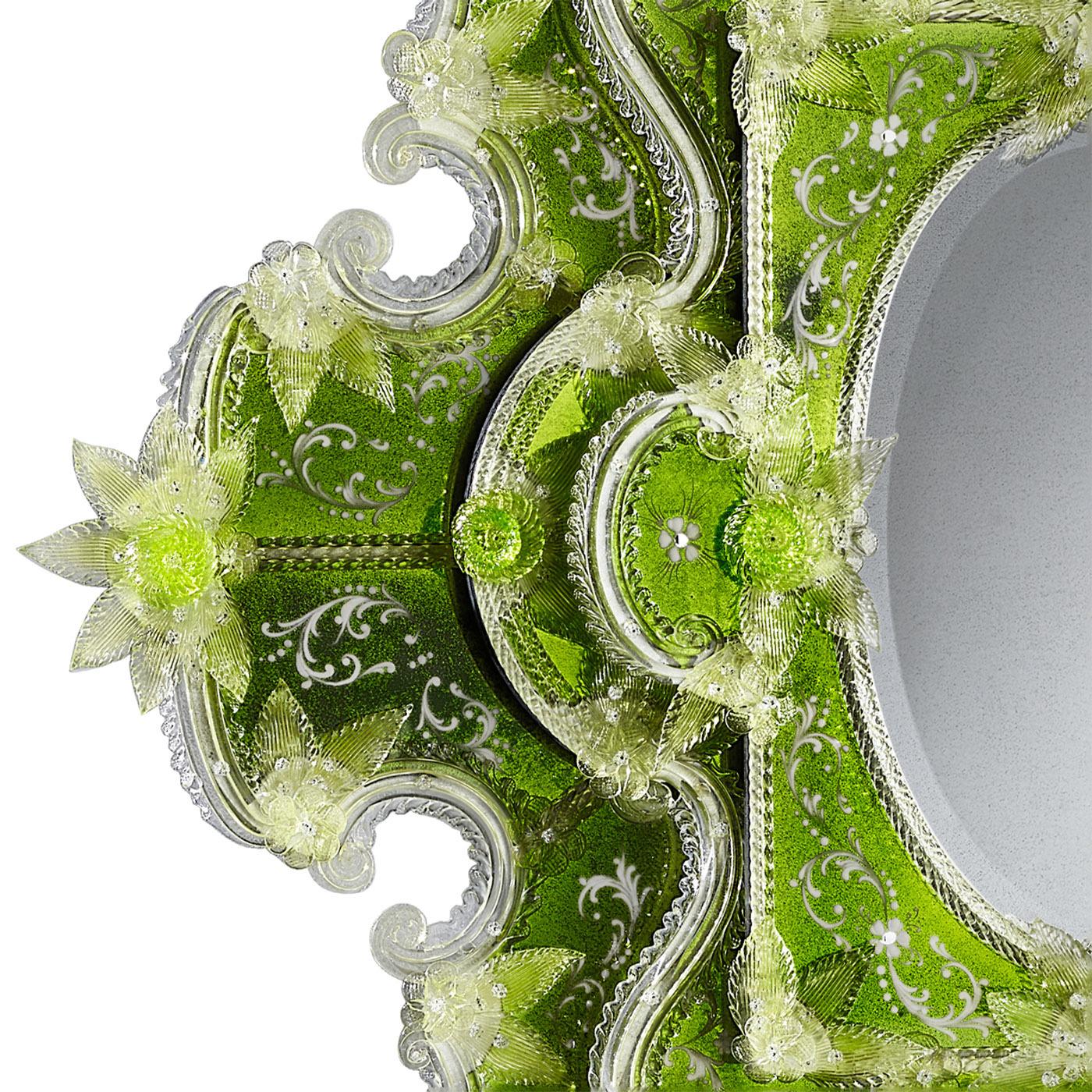 Italian Frog Prince Green Mirror For Sale