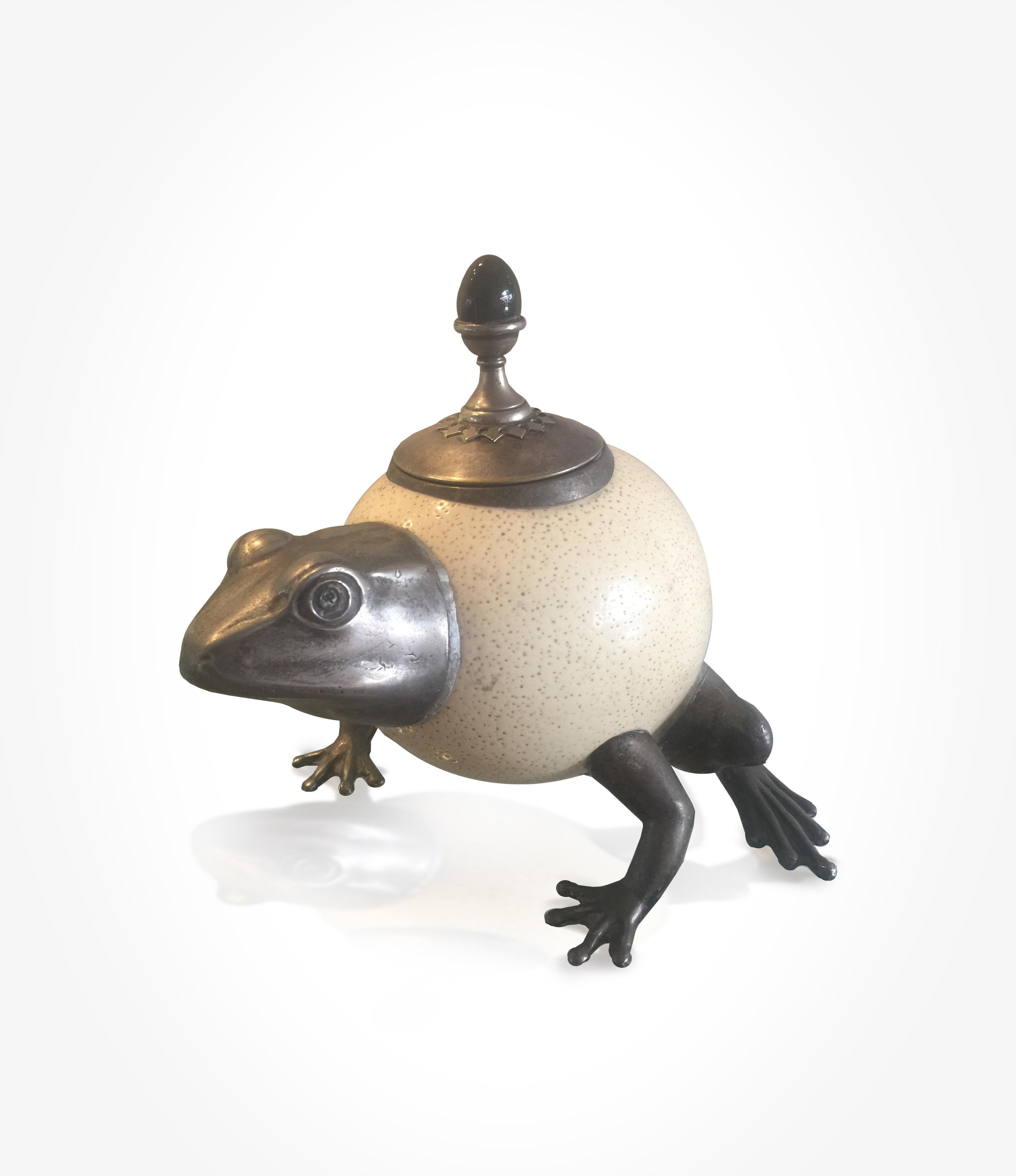 British Frog Sculptural Vessel by Anthony Redmile, 1970s
