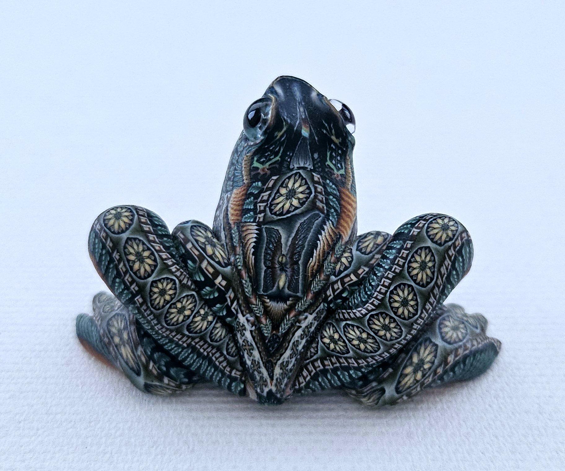American Frog Sculpture by Jon Stuart Anderson, signed and dated For Sale