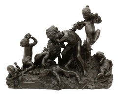 Sculpture de putti branchés d'après Joseph Gustave Cheret (1838-1894)