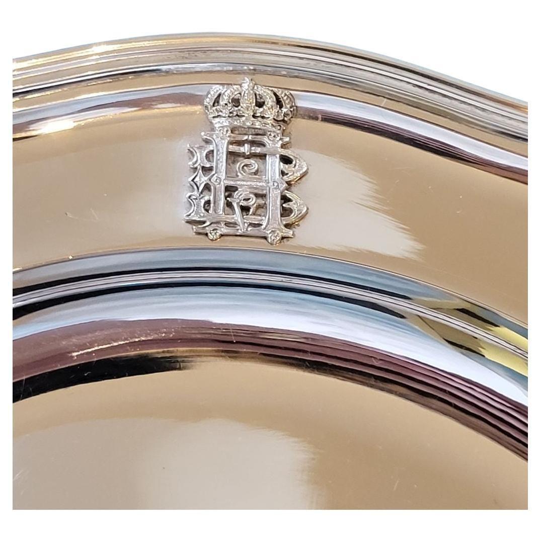 Victorian From a German Royal Household Large Serving-Plate 800/0 Silver Germany 1900 For Sale