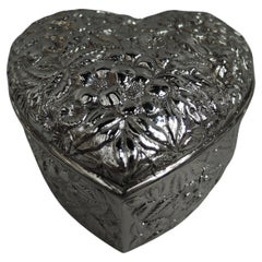From Baltimore with Love—Jacobi Romantic Repousse Sterling Silver Heart Box